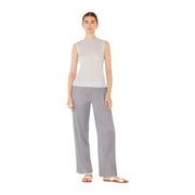 Pleated Classic Straight Long Pants - P01bs_gray