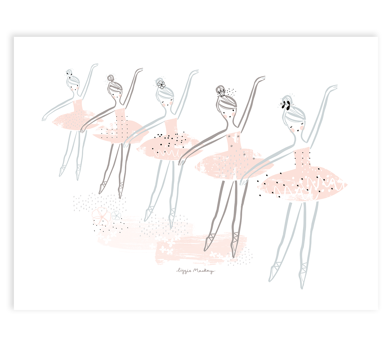 Ballerina - Children's Poster - The Star Dancers