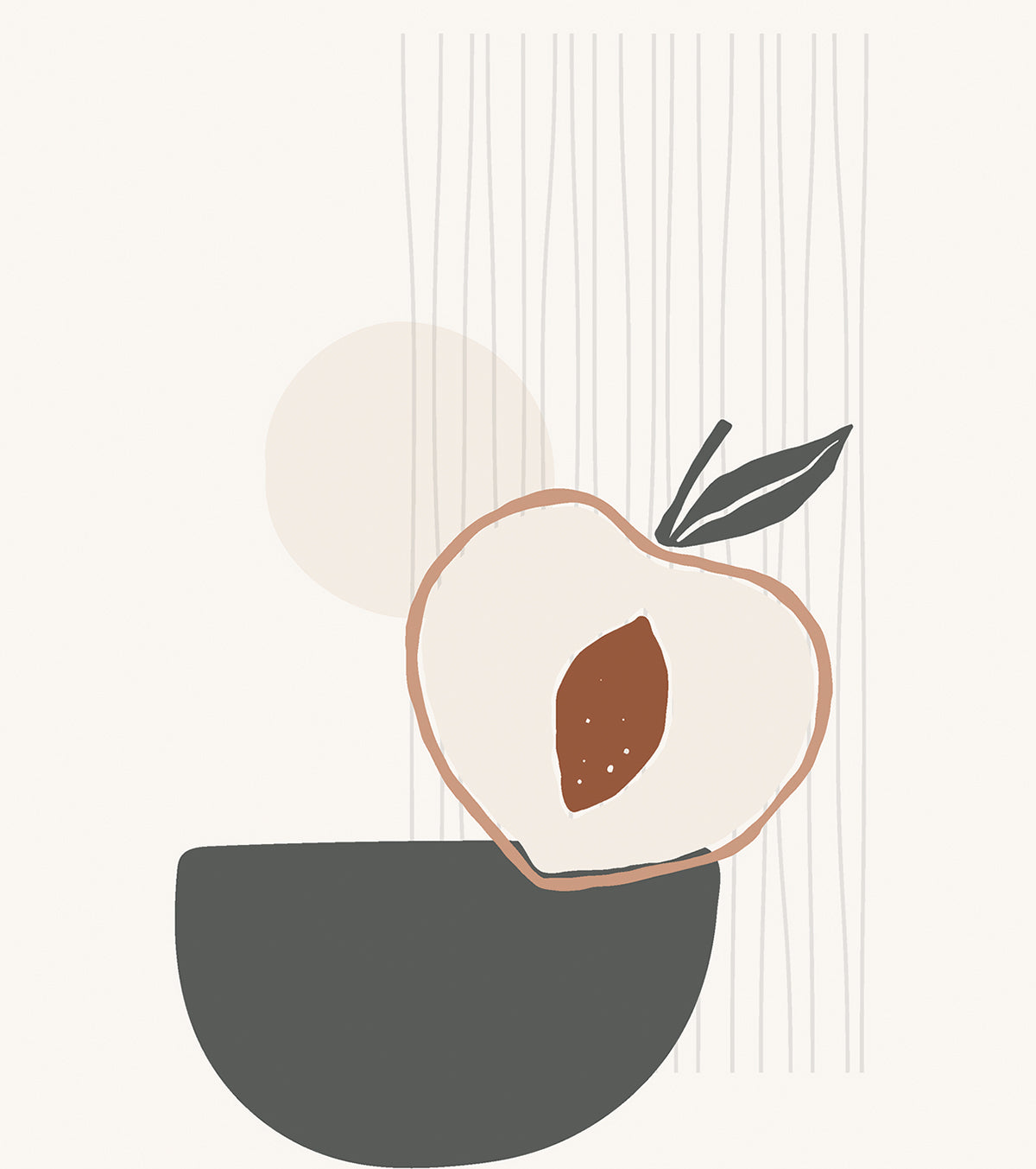 Minima - Set Of 2 Art Prints - Peaches