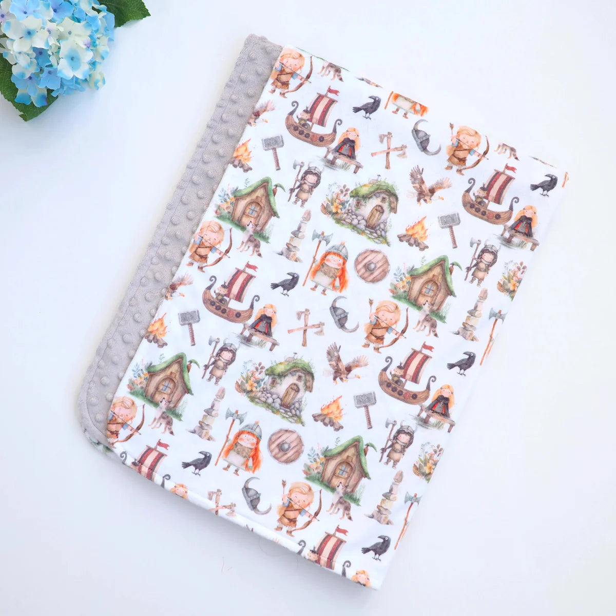 Baby & Toddler Minky Blanket - Vikings