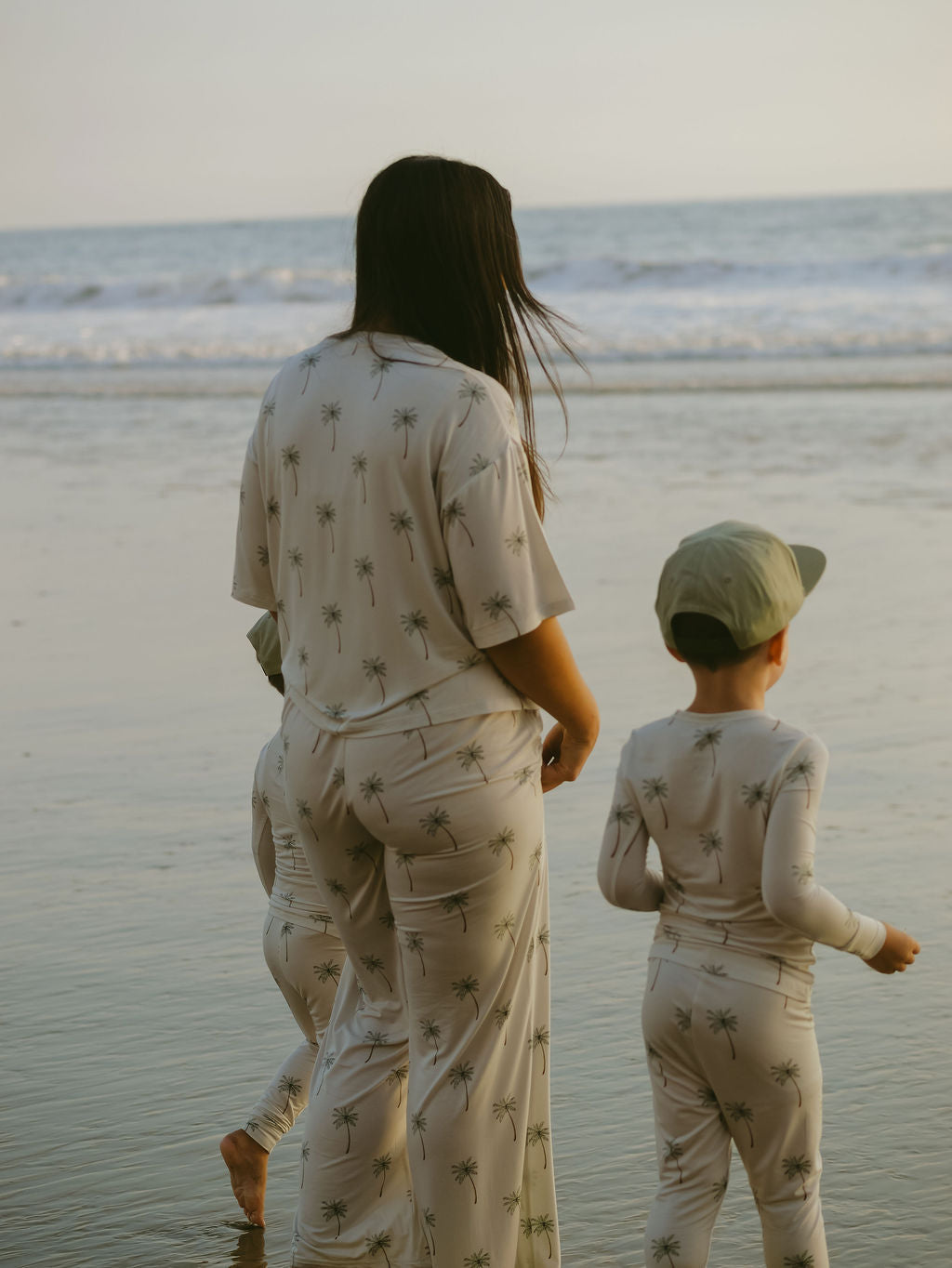 Women's Boxy Tee Lounge Set | Palm Tree