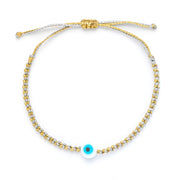 Duo Color Evil Eye Braided Bracelet