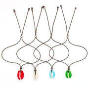Neon Cowrie Shell Anklet