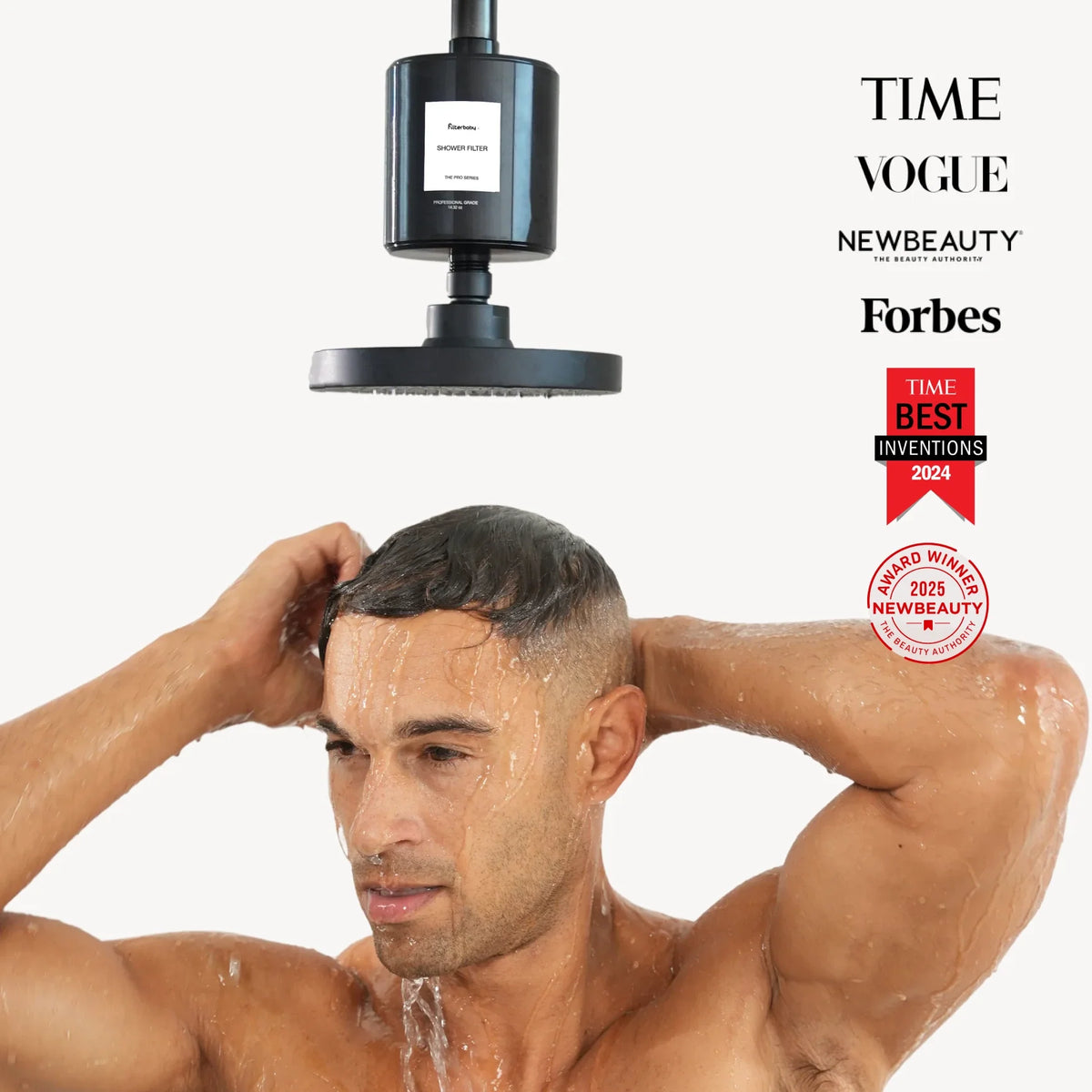 Filterbaby Pro Series Titanium Aluminum Shower Filter