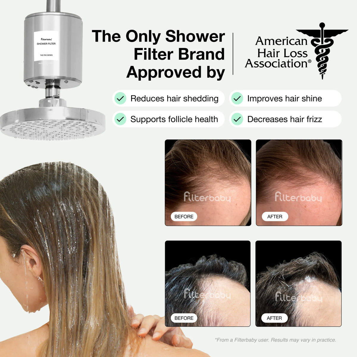 Filterbaby Pro Series Titanium Aluminum Shower Filter