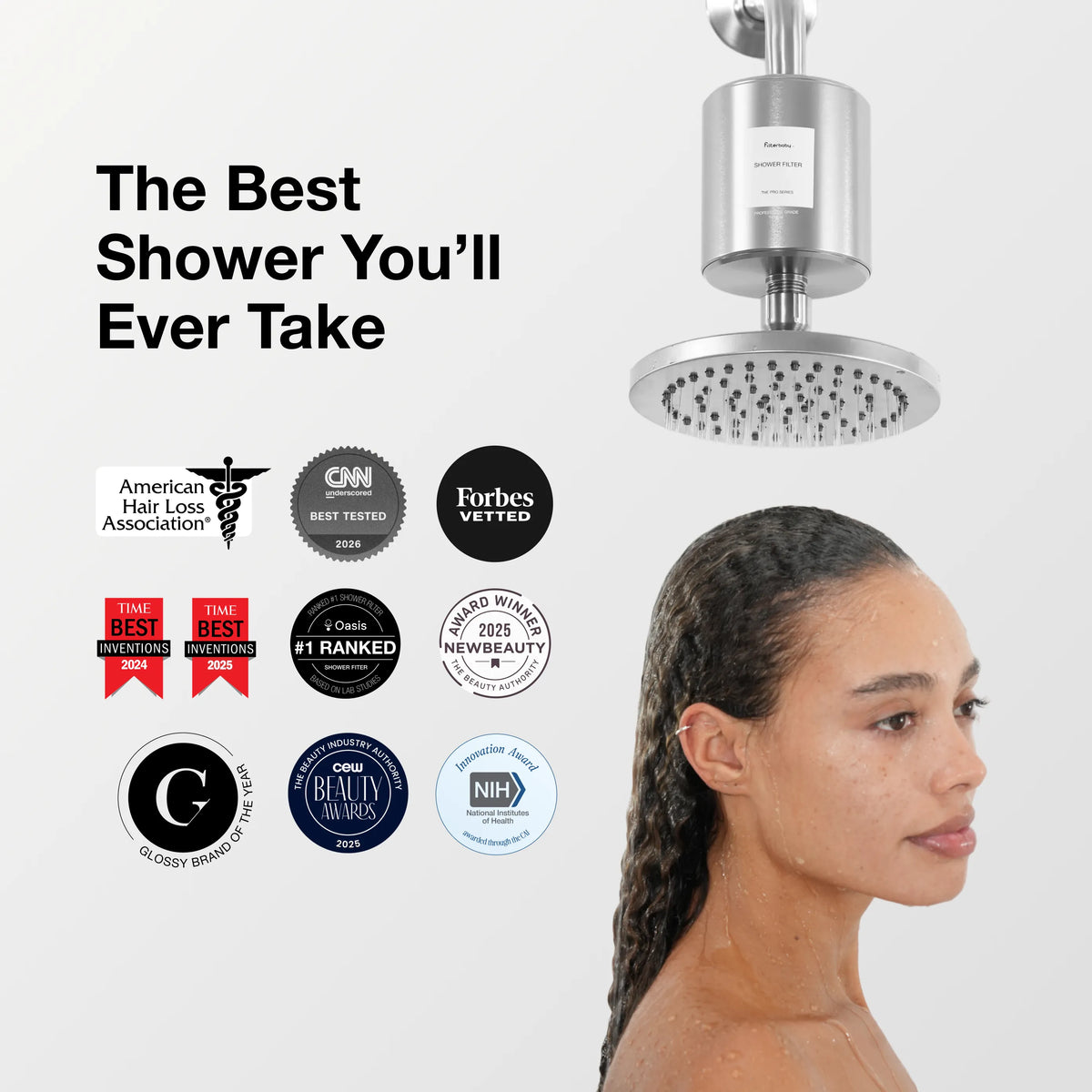 Filterbaby Pro Series Titanium Aluminum Shower Filter