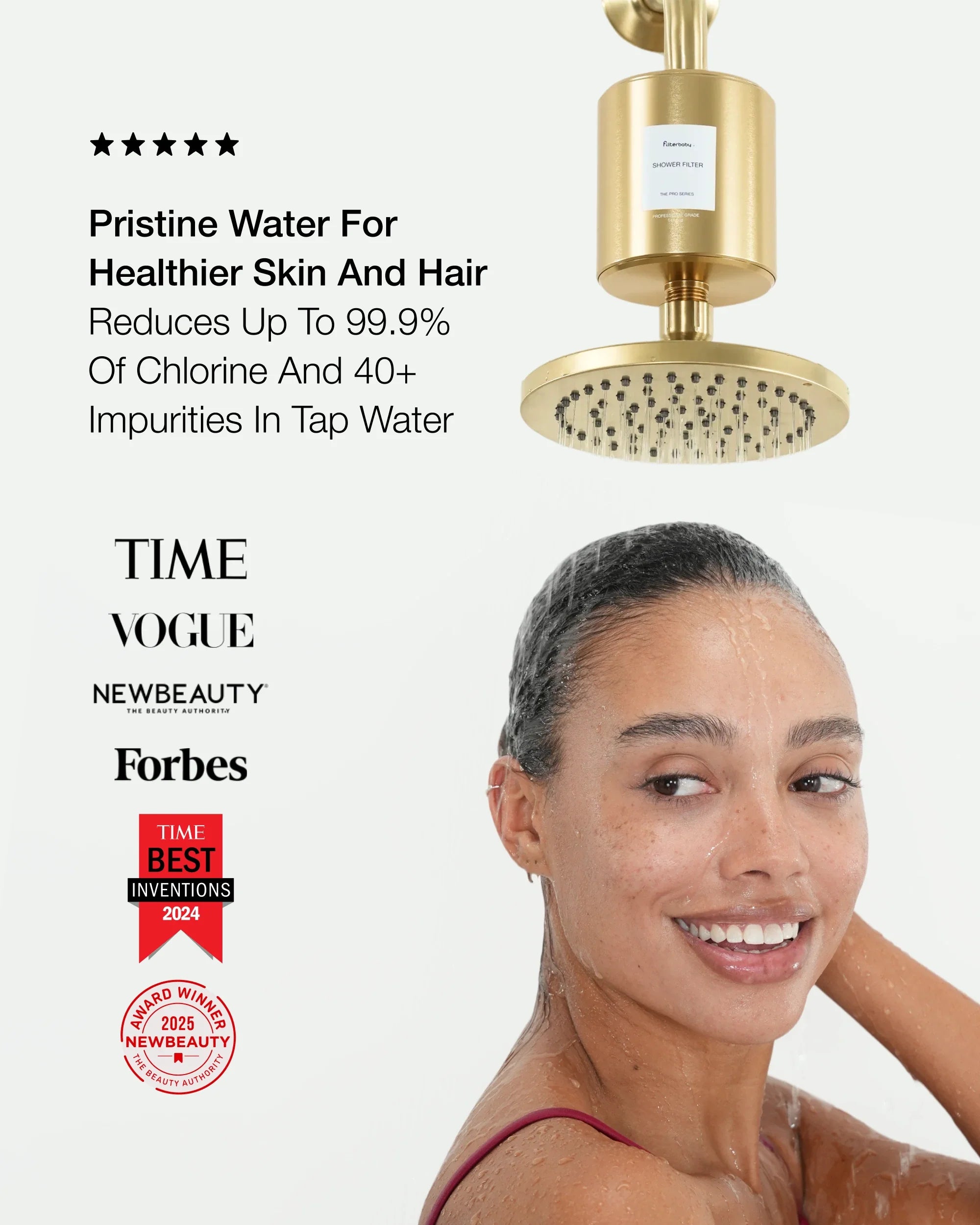 Filterbaby Pro Series Titanium Aluminum Shower Filter