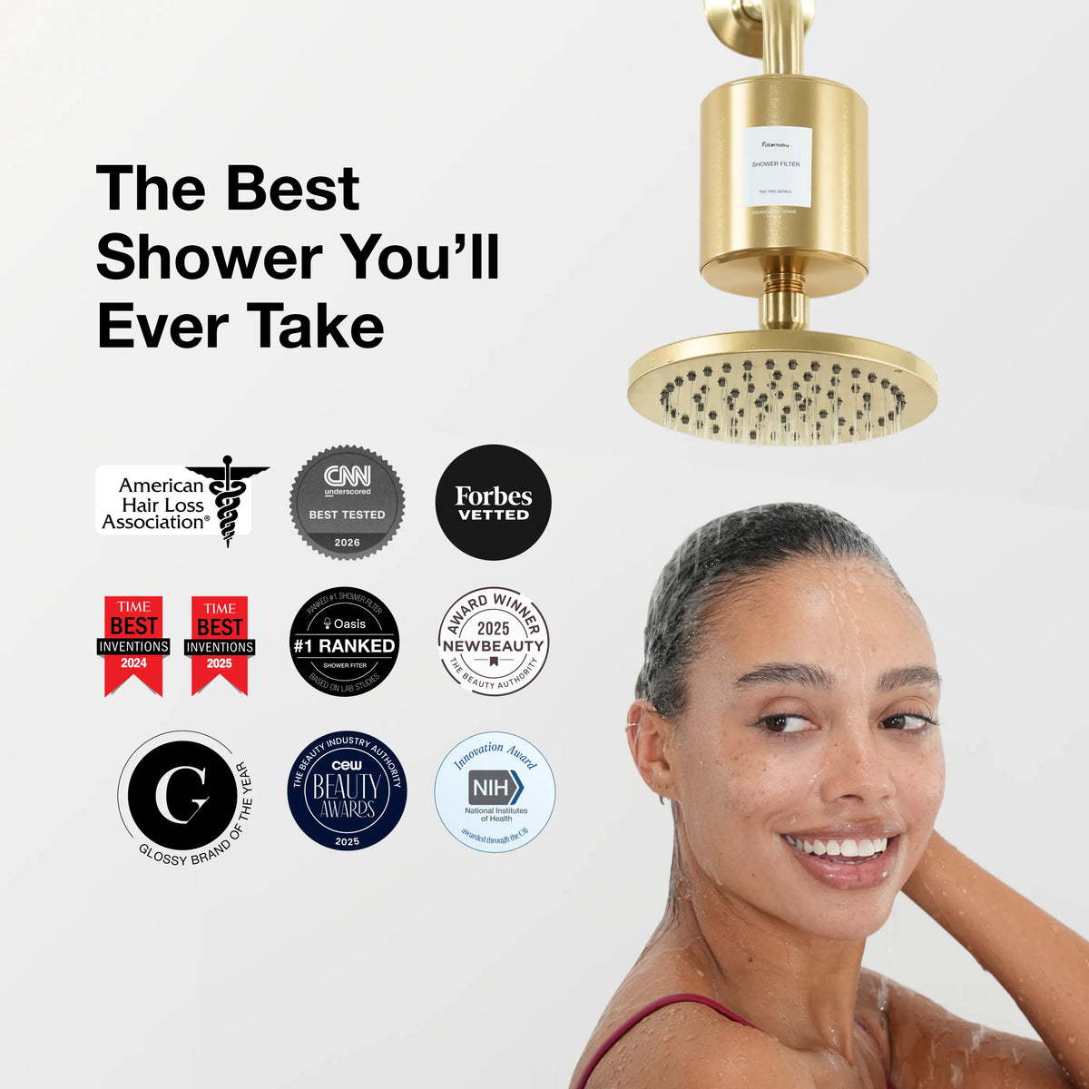 Filterbaby Pro Series Titanium Aluminum Shower Filter