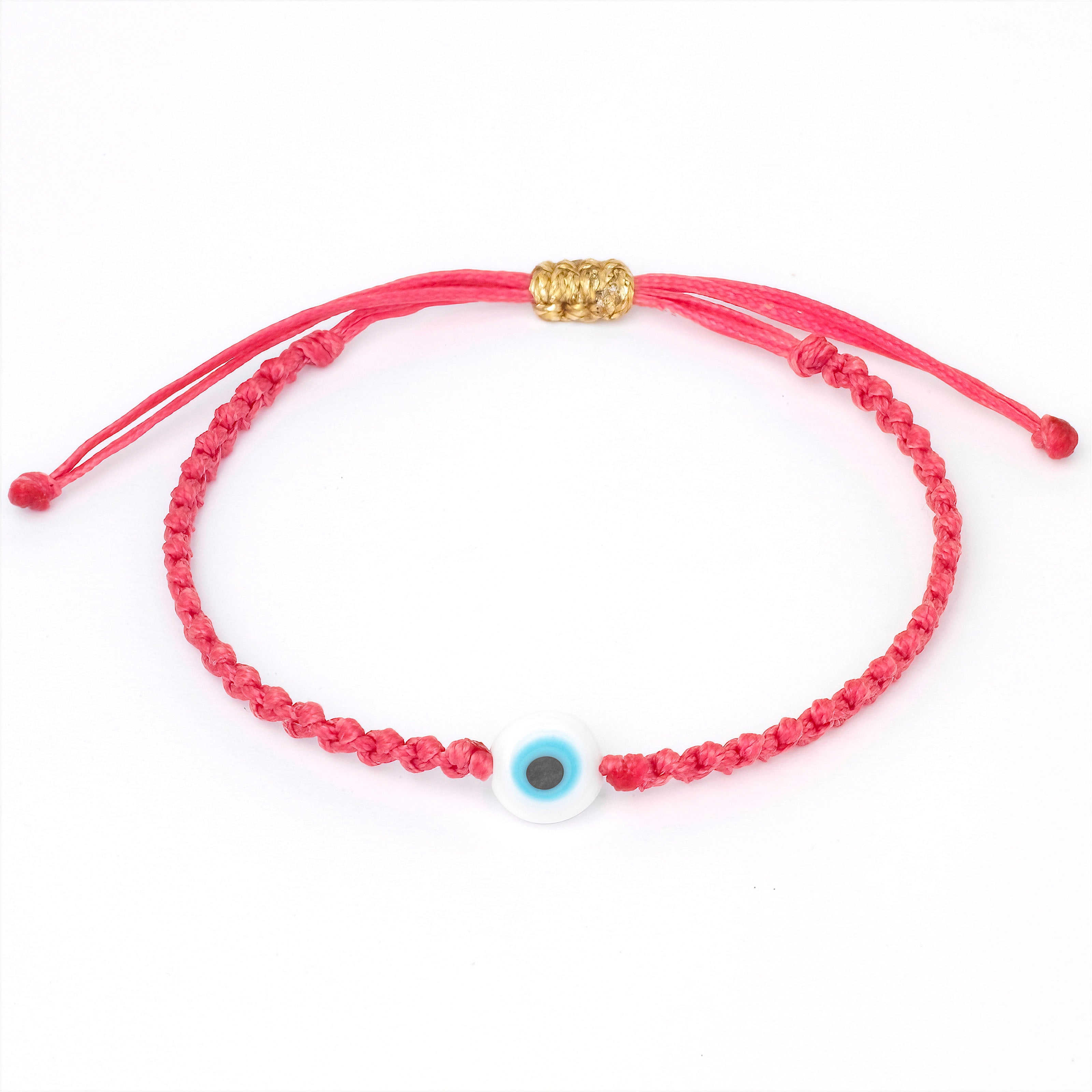 Ruby Braided Bead Bracelet