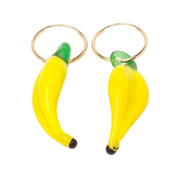 Banana Hoop Earrings