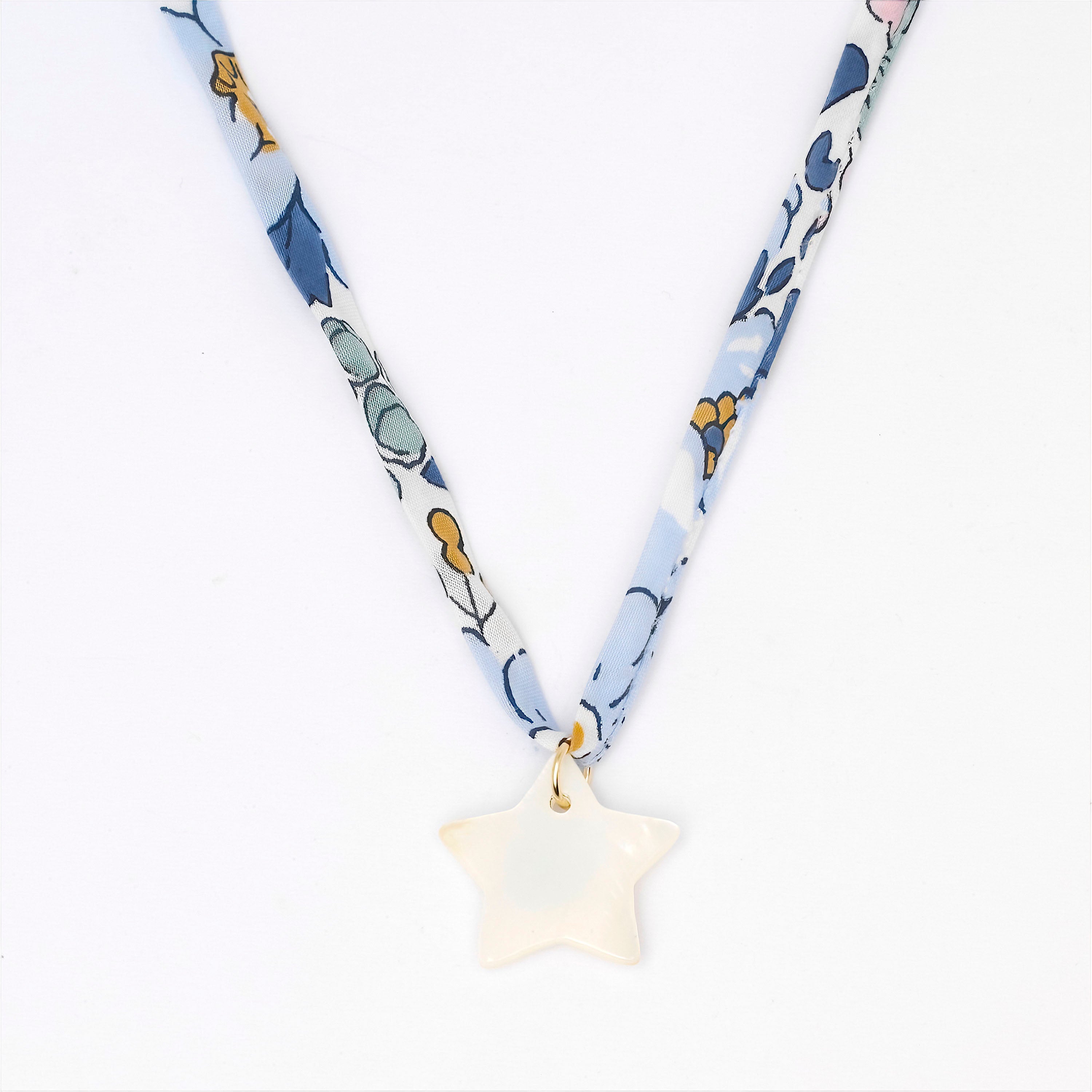 Liberty Mother Of Pearl Charm Necklace