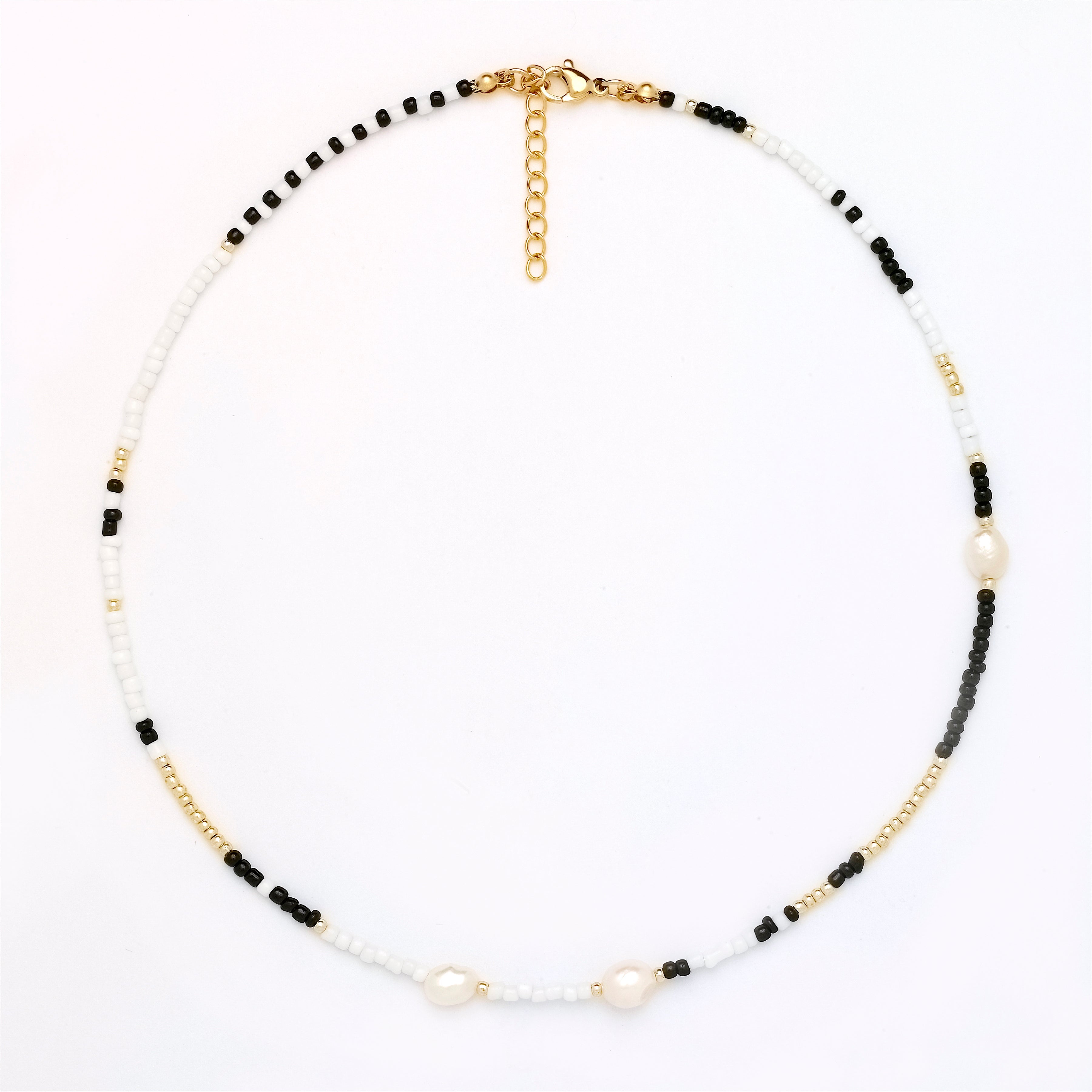 Elektra Pearl Beaded Choker