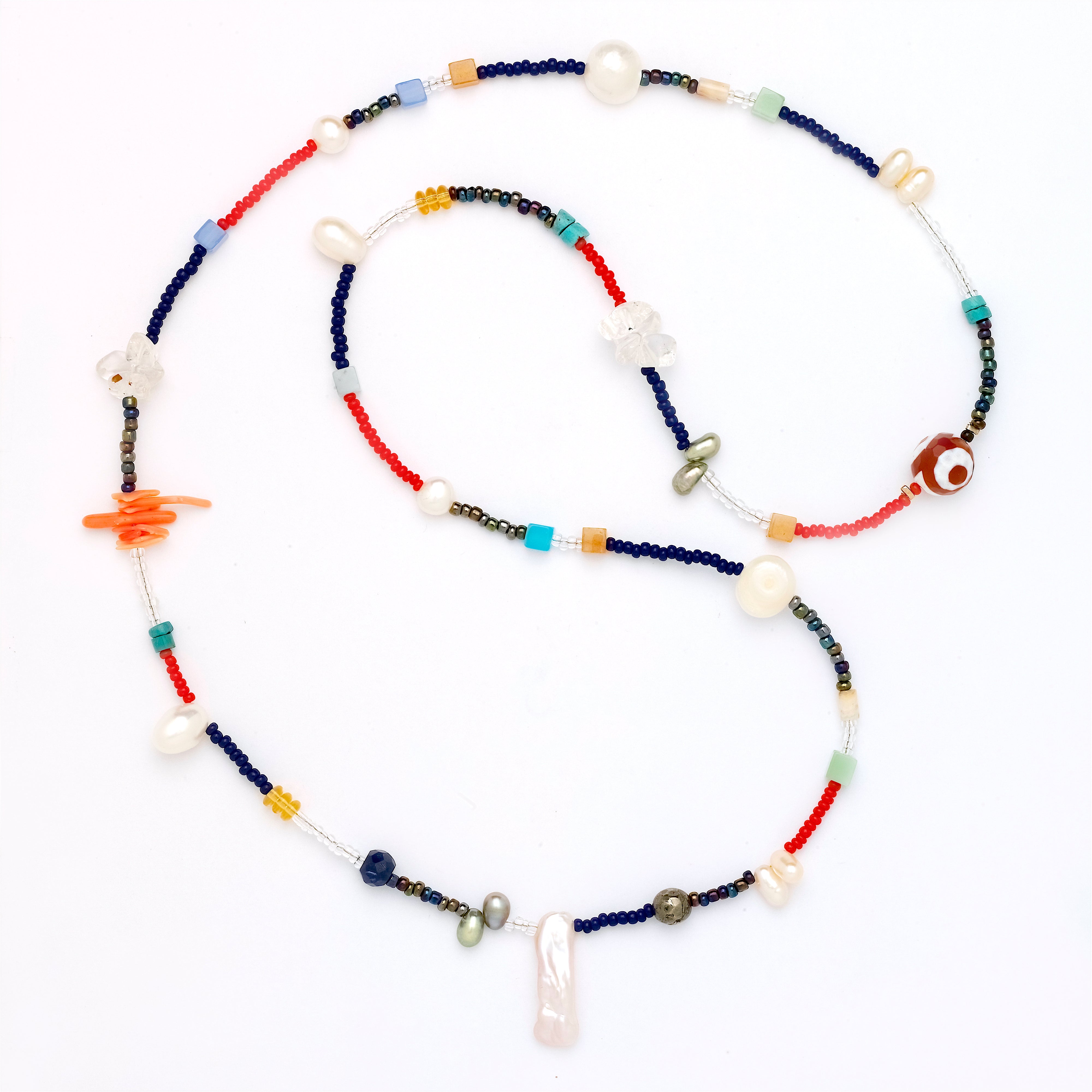 Johanna Pearl & Gem Necklace