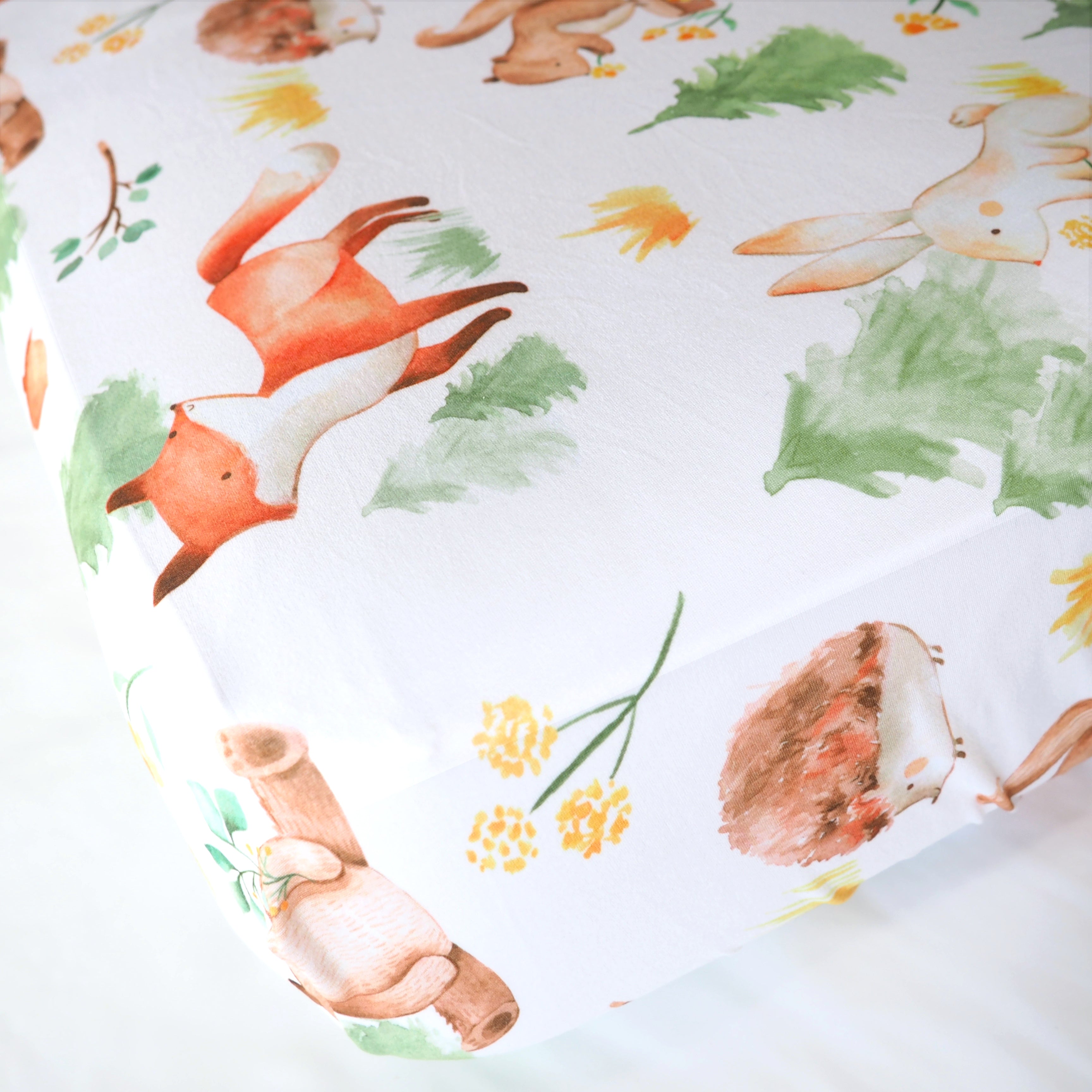 Forest Friends Fitted Crib Sheet