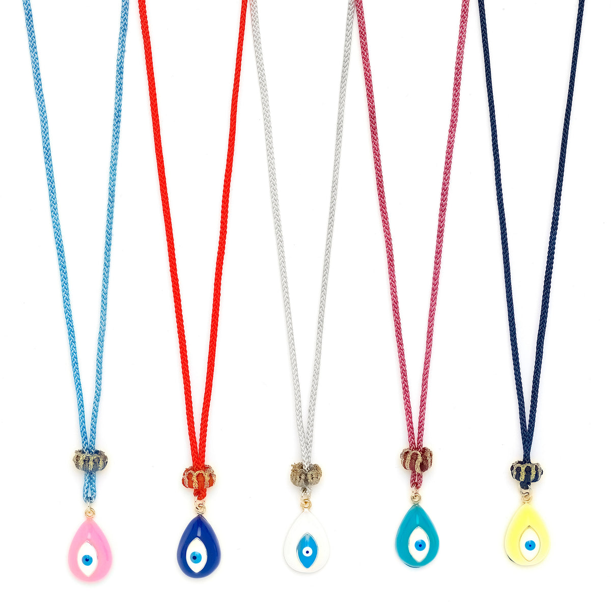 Kids Carnival Evil Eye Teardrop Necklace