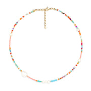 Luisa Pearl Beaded Choker