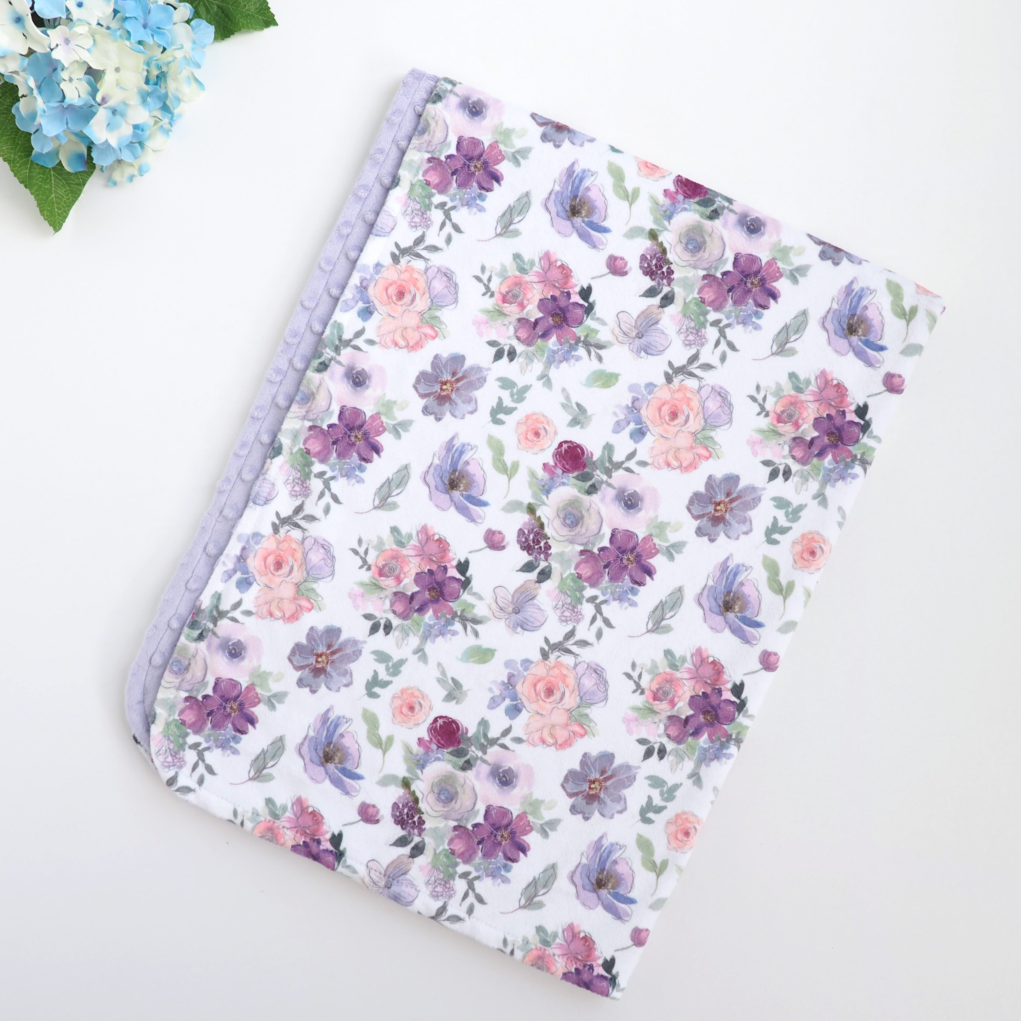 Minky Baby Blanket Dreamy Petals