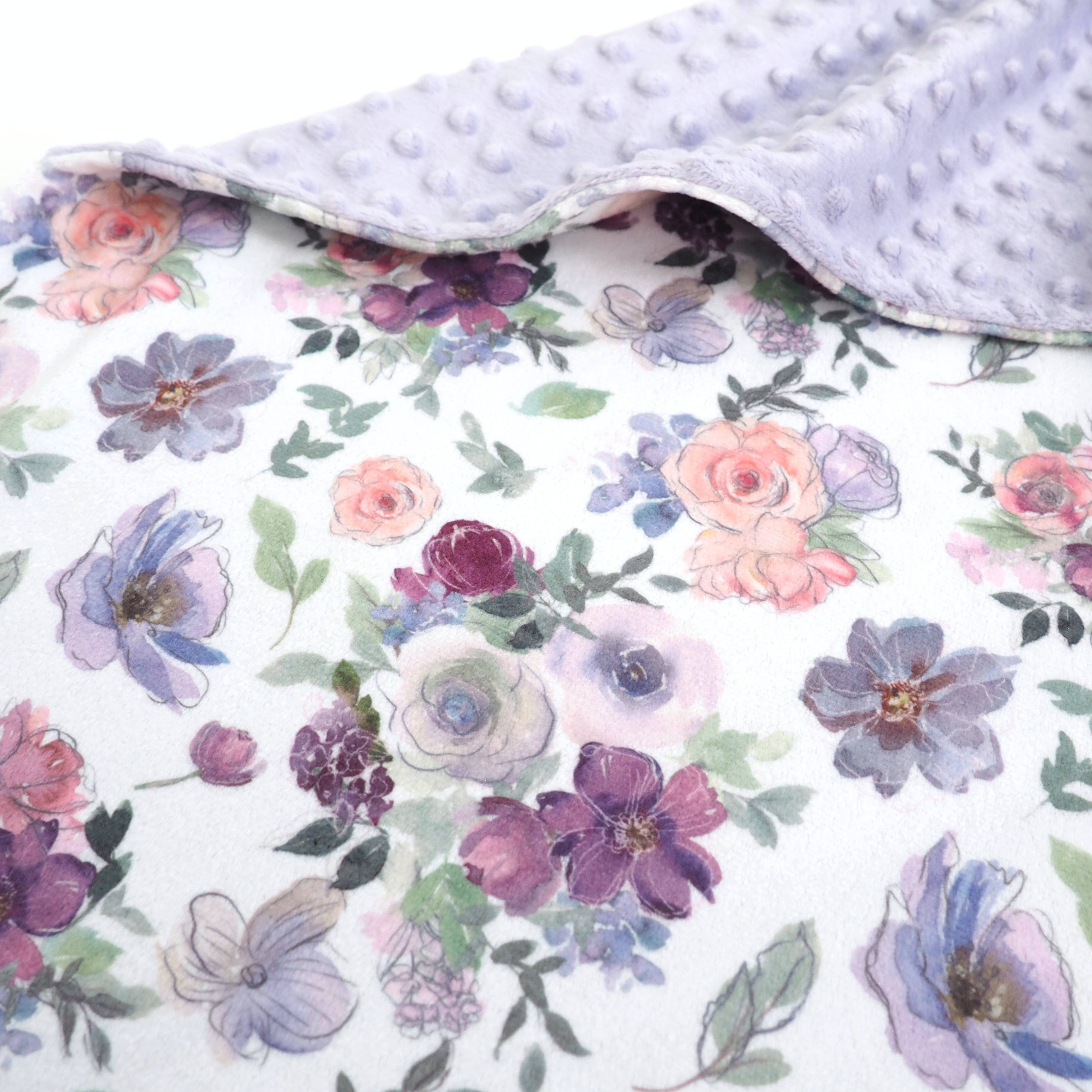 Minky Baby Blanket Dreamy Petals