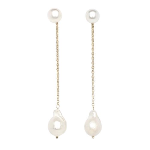 Freshwater Baroque Pearl Drop Earrings