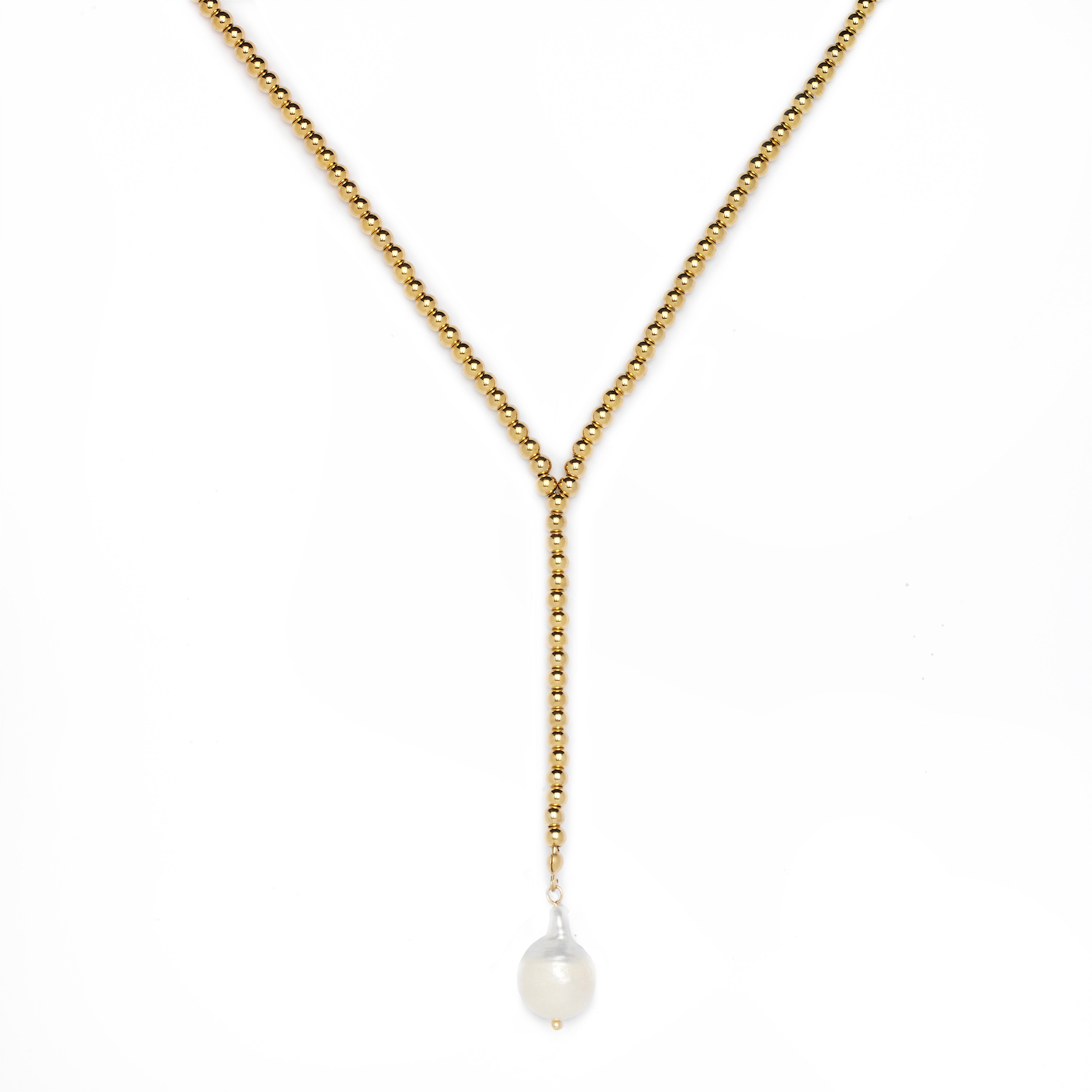 Le Catch X Oiya 2.0: Freshwater Baroque Pearl Beaded Necklace