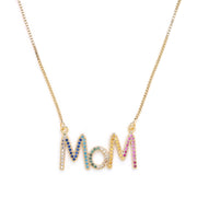 Rainbow Mom Necklace