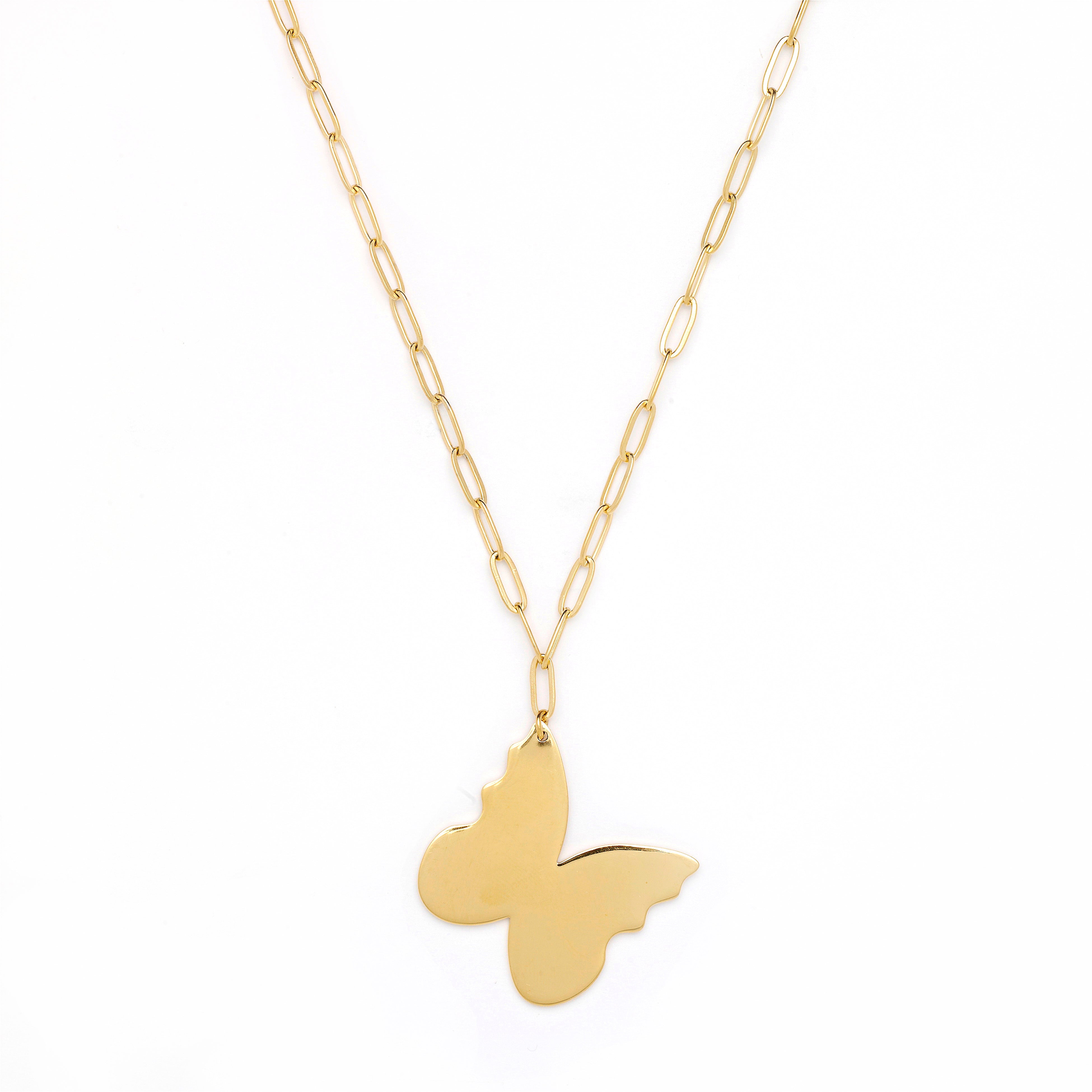 Delia Butterfly Chain Necklace