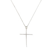 Big Silver Faith Necklace
