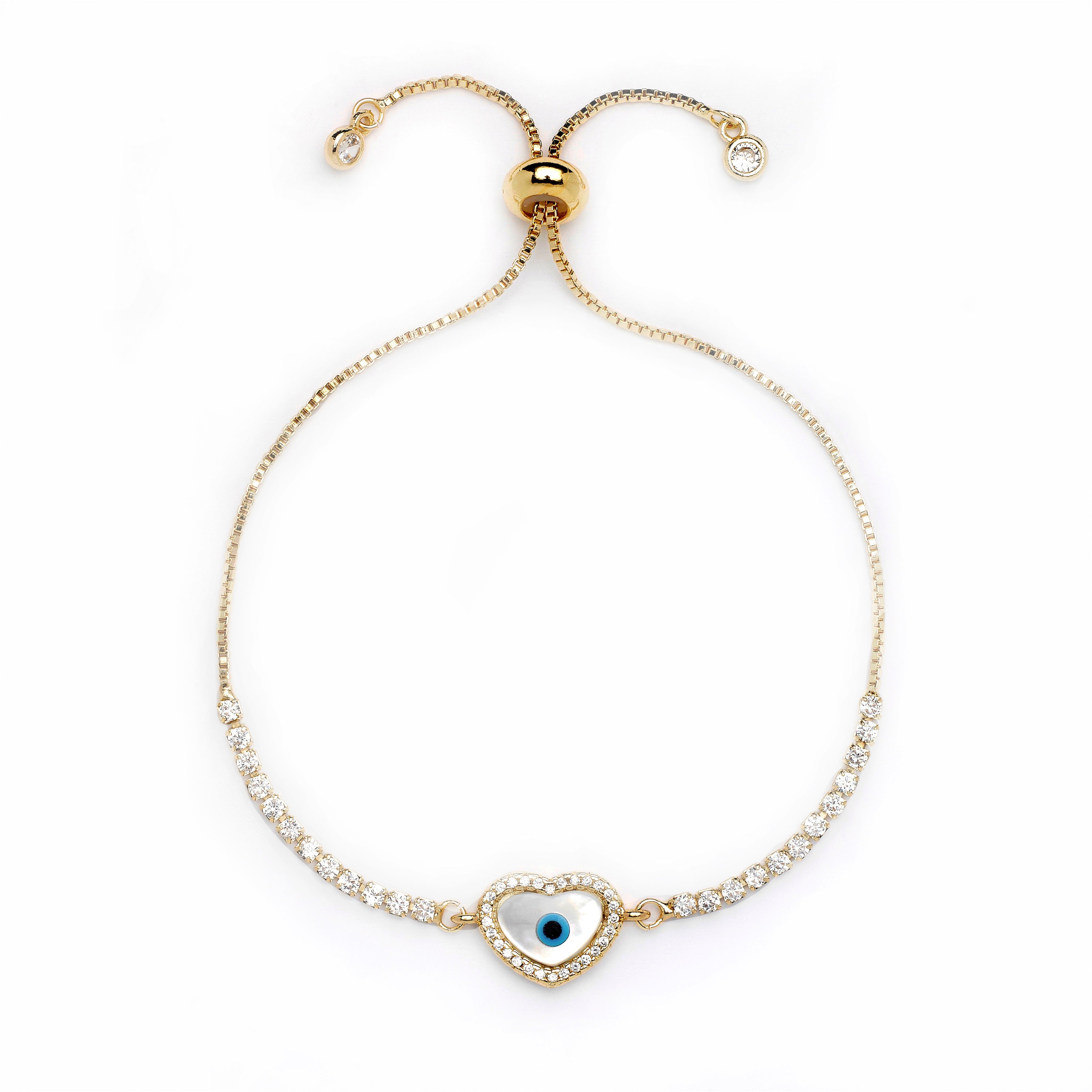 Mother Of Pearl Heart Bracelet