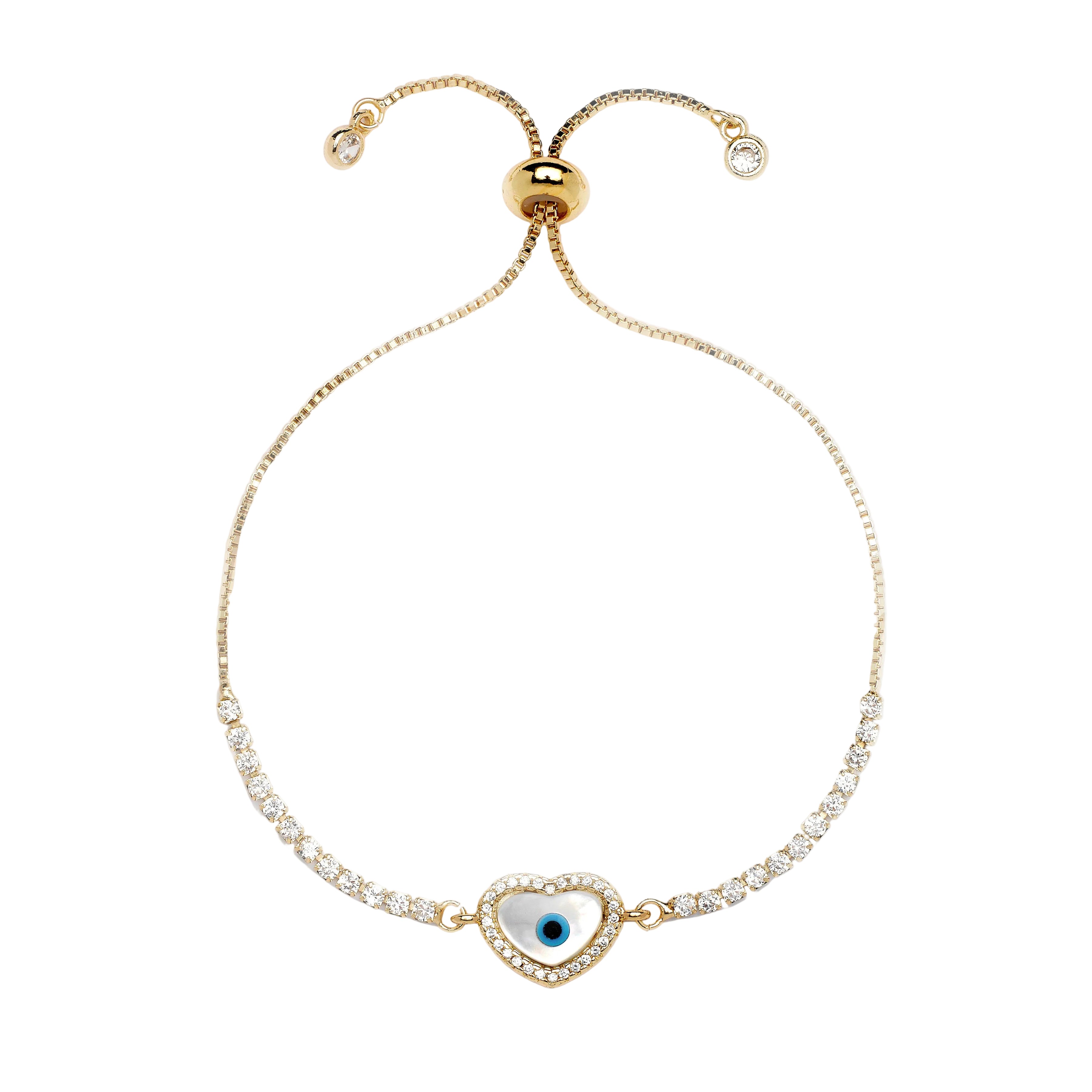 Mother Of Pearl Heart Bracelet