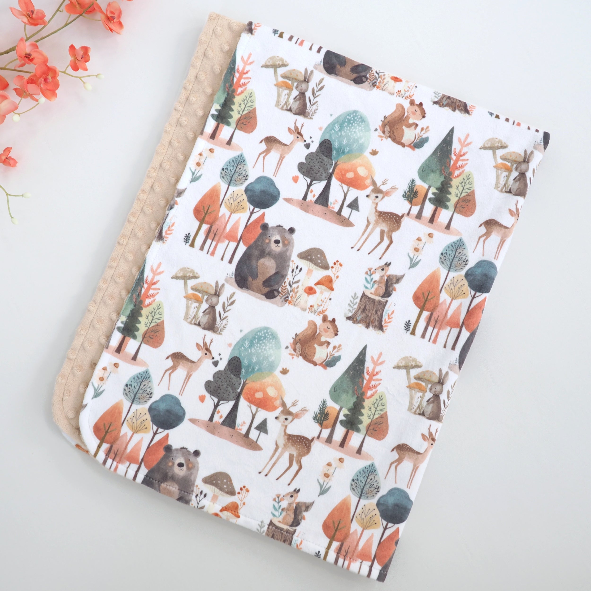 Baby & Toddler Minky Blanket -enchanted Forest