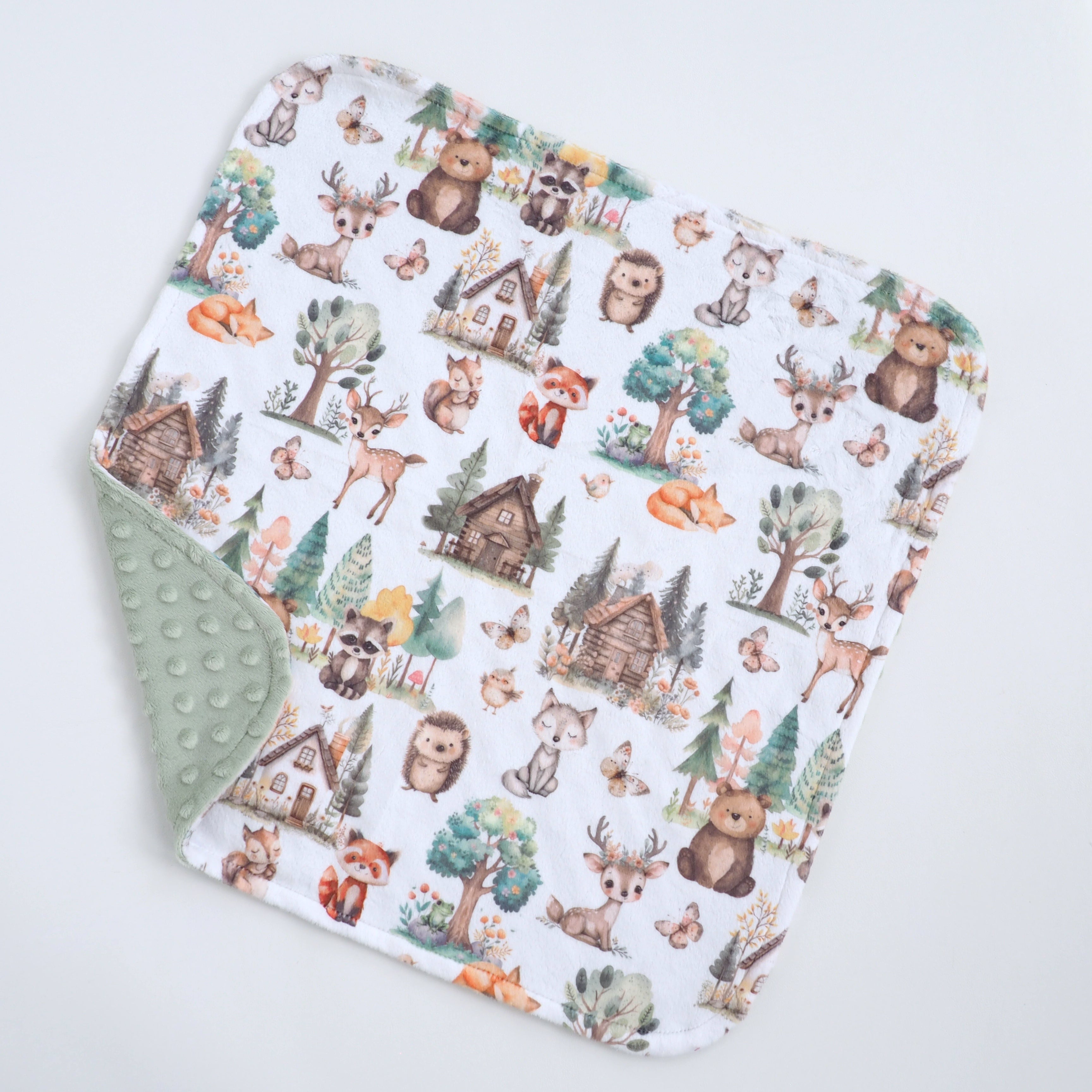 Mini Minky Blanket Woodsy Woodland