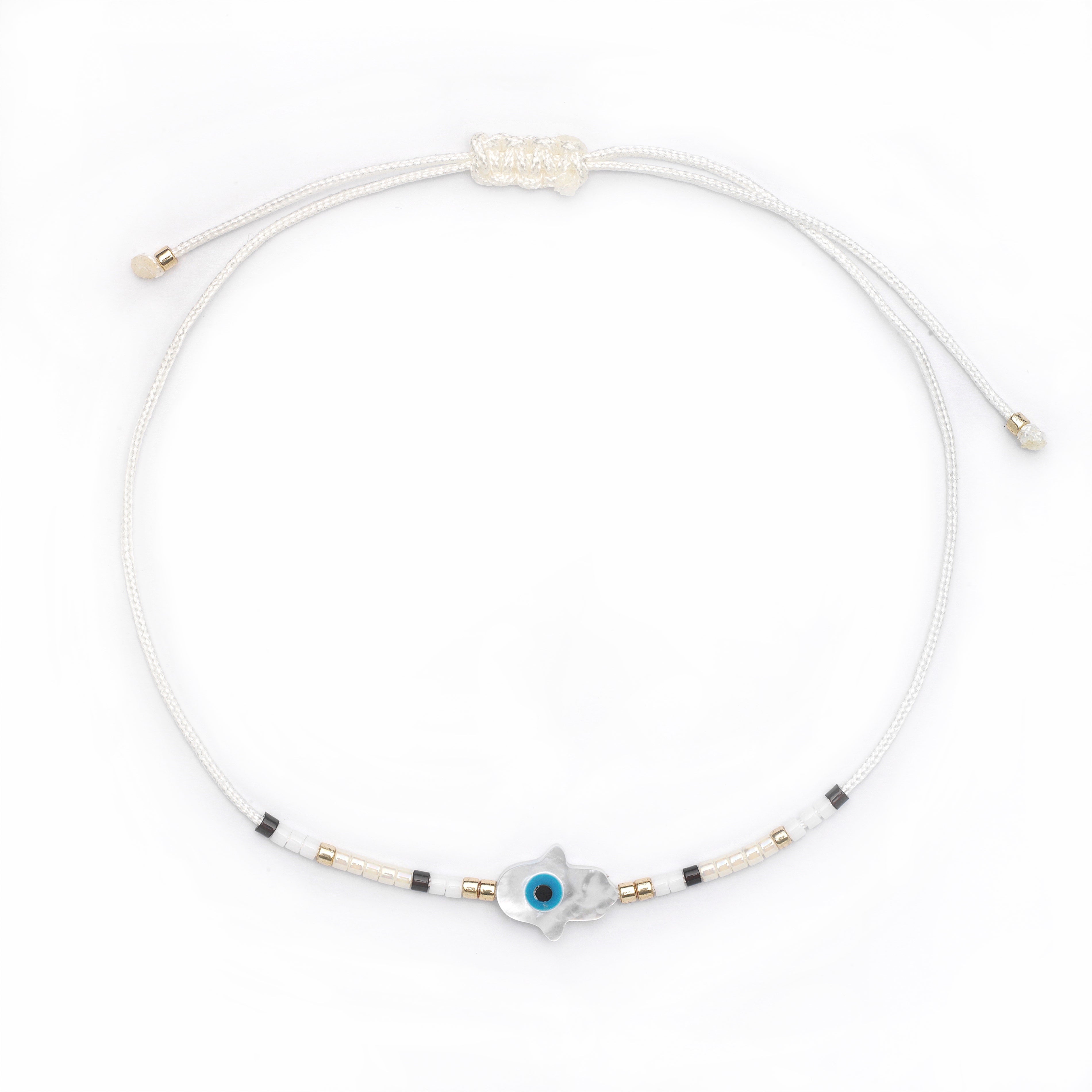 Hand Of Fatima Beaded Bracelet