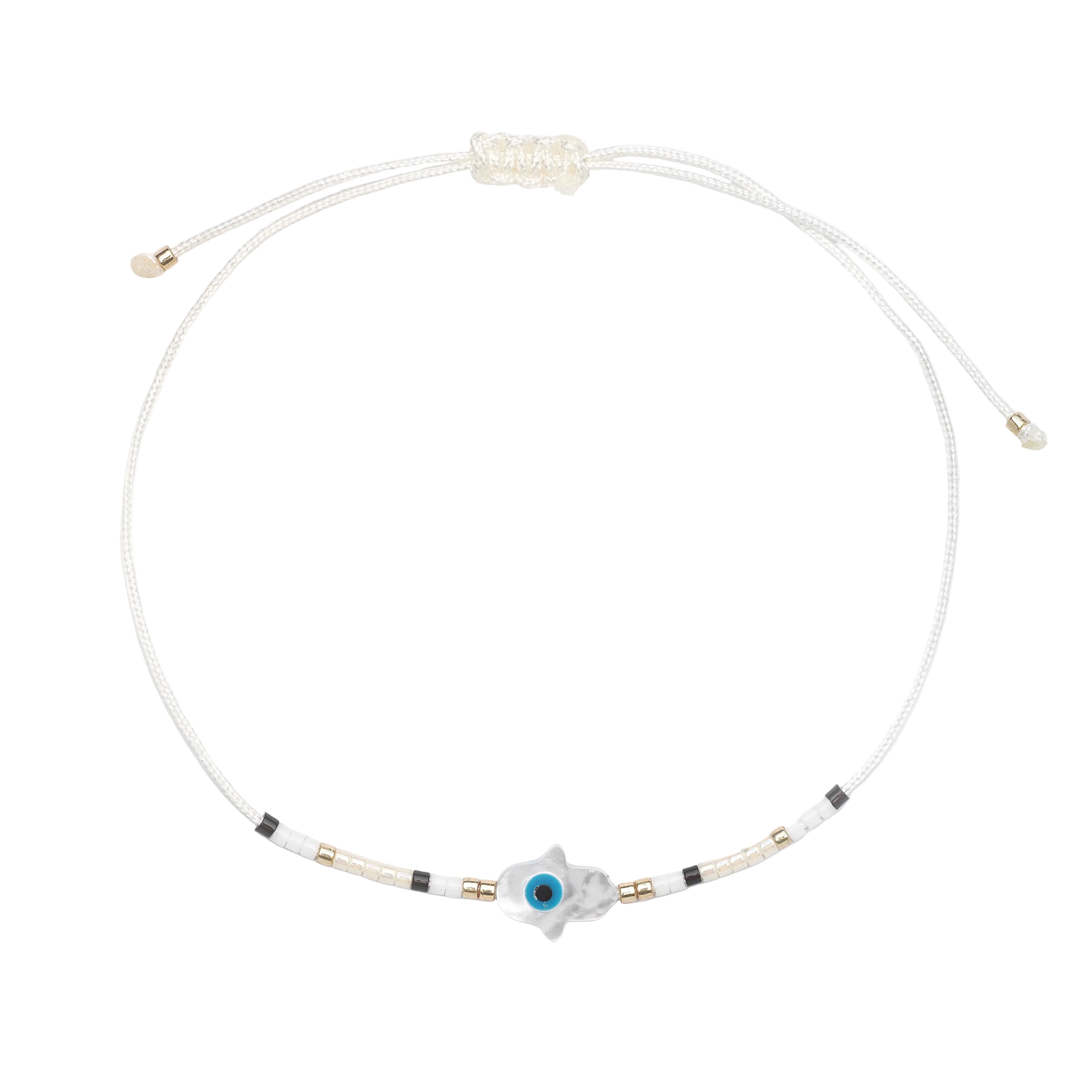 Hand Of Fatima Beaded Bracelet