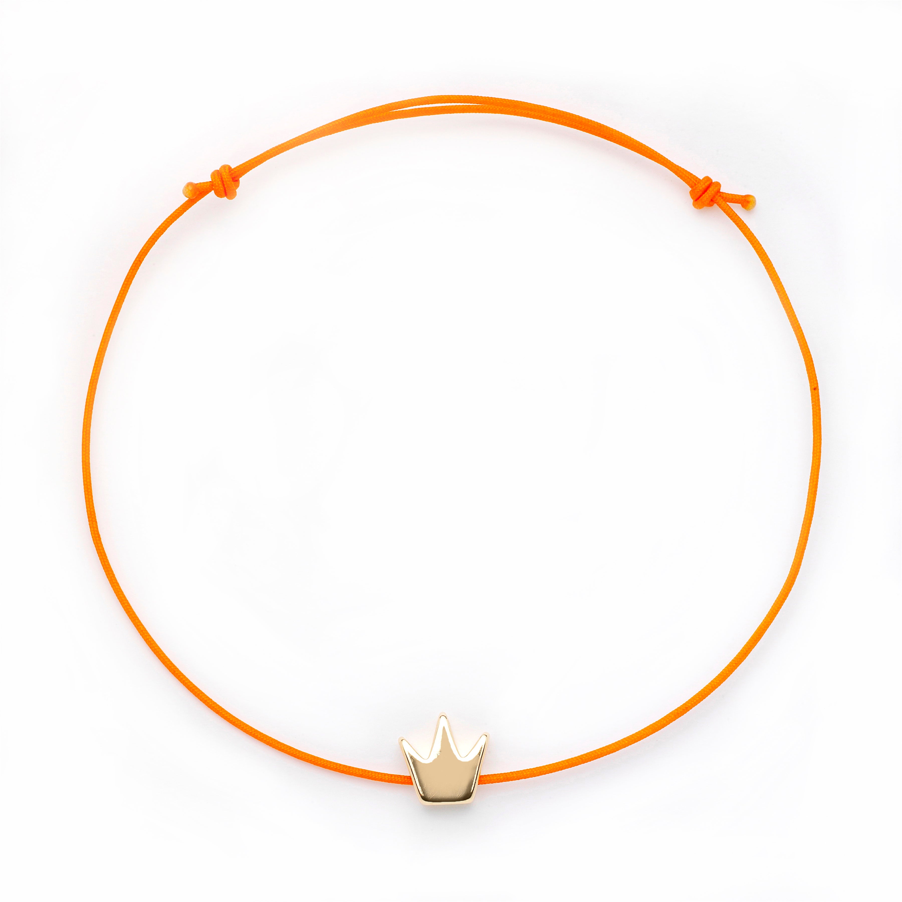 Gold Crown Hematite Charm Bracelet