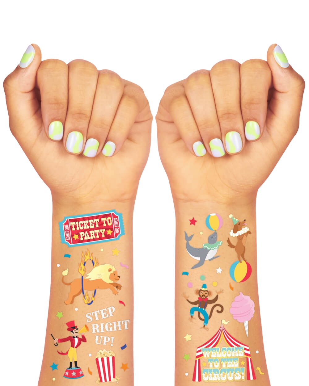 Circus Act Tats - 42 Temporary Tattoos