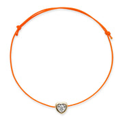 Kids Sparkle Heart Charm Bracelet