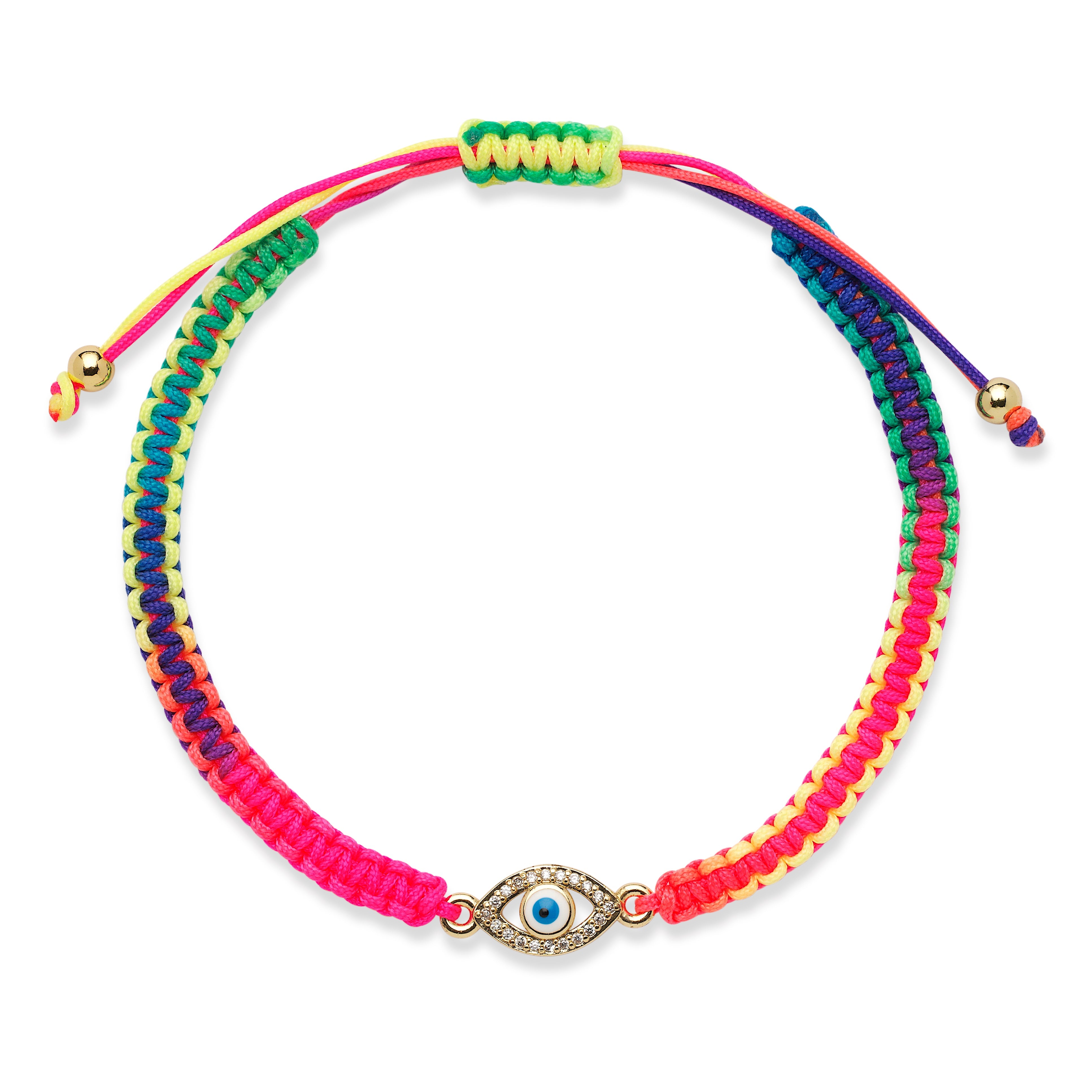 Sparkle Evil Eye Rainbow Bracelet