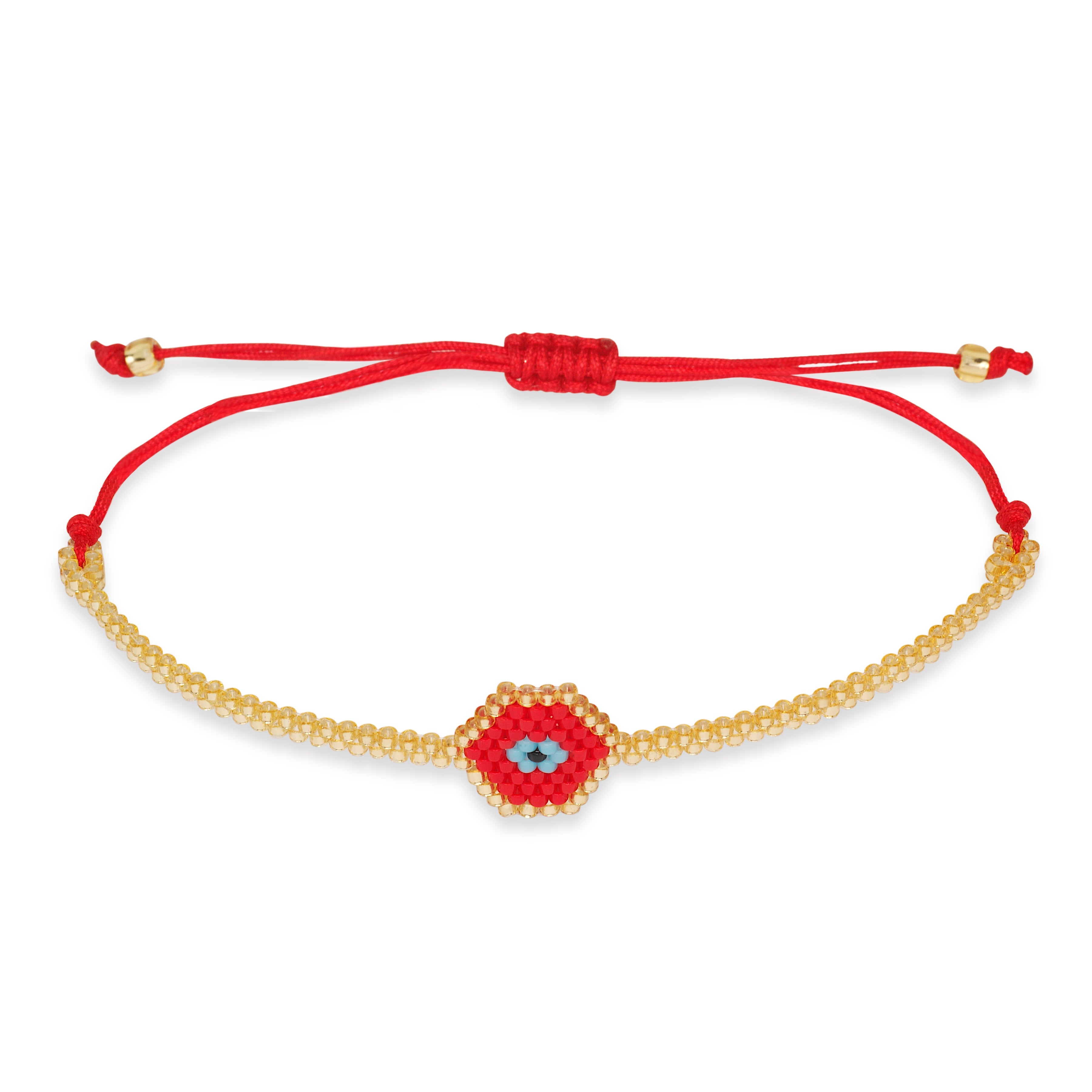 Red Miyuki Eye Bracelet