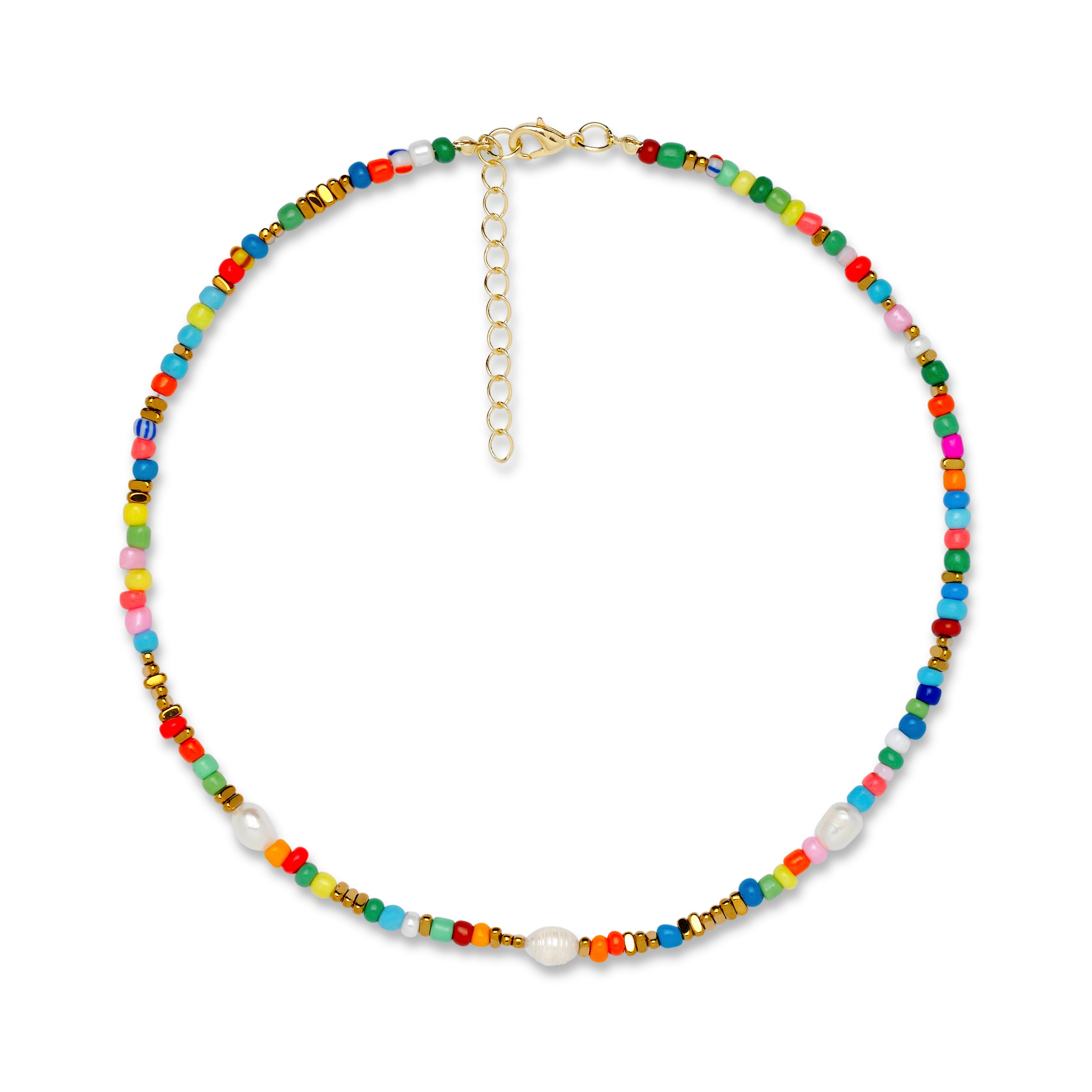 Monika Pearl Beaded Choker