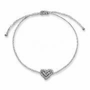 Kids Mini Metallic Heart Bracelet