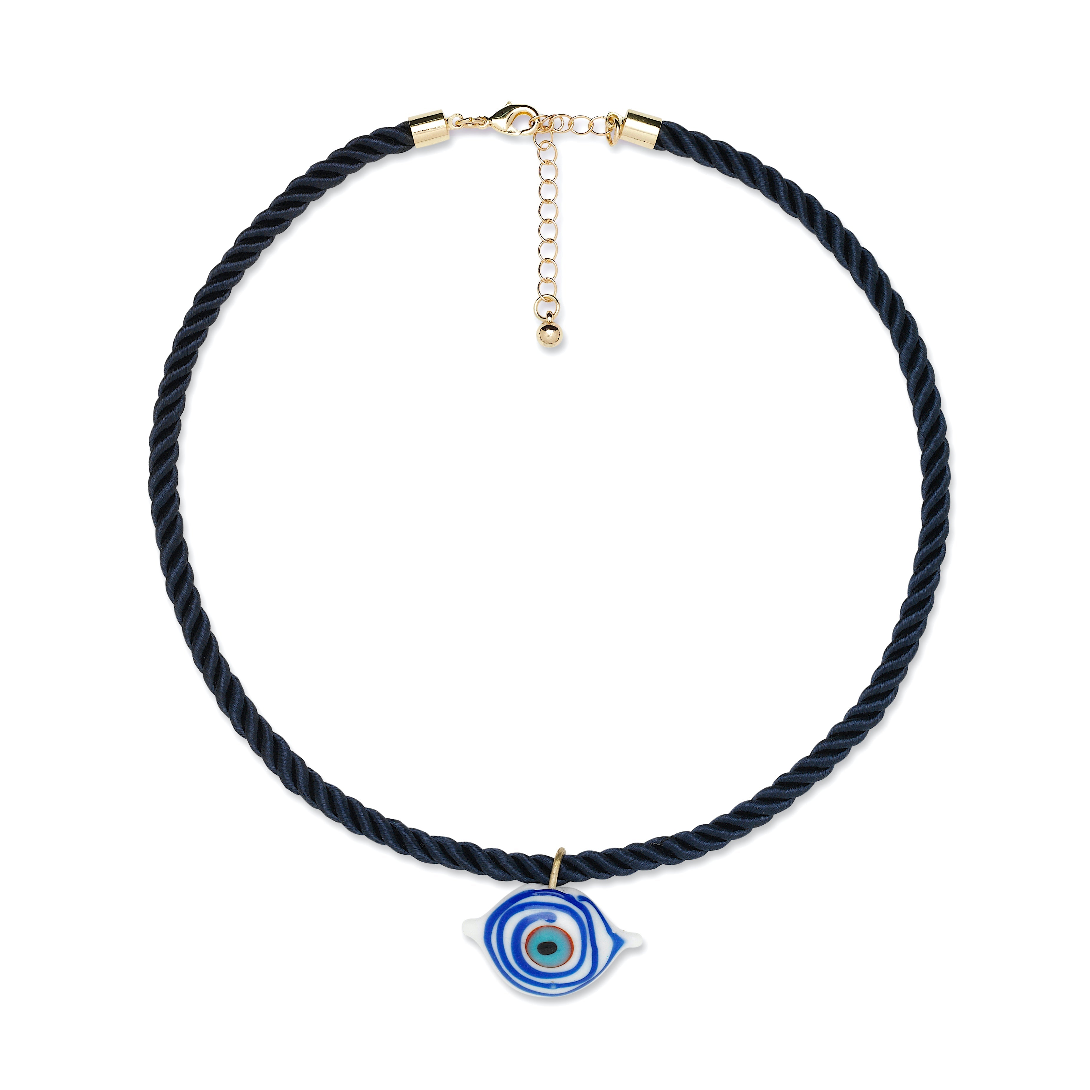 White Pendant Evil Eye Necklace