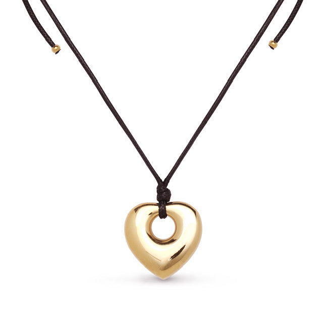 Remi Heart Suede Necklace