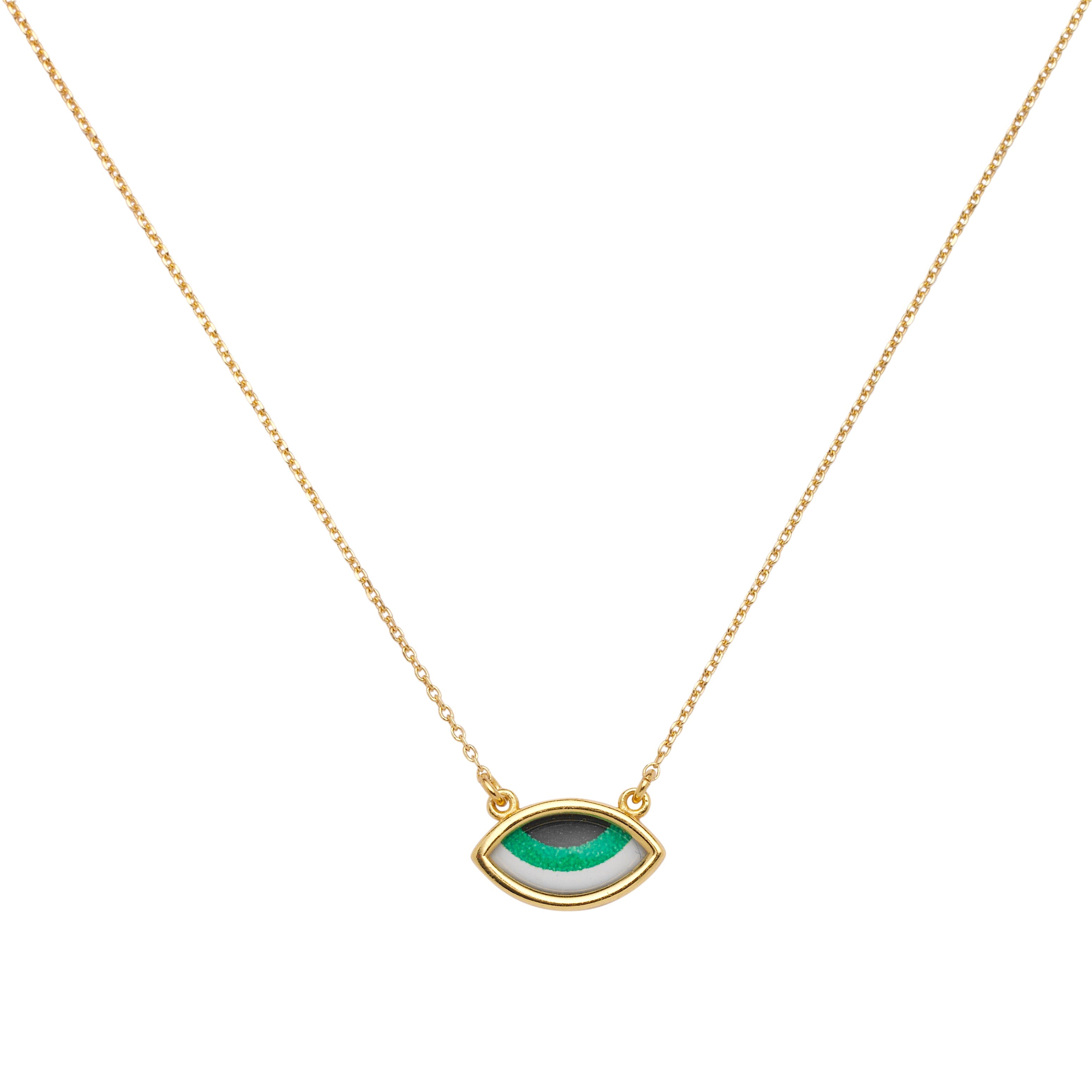 Malaysia Green Eye Necklace