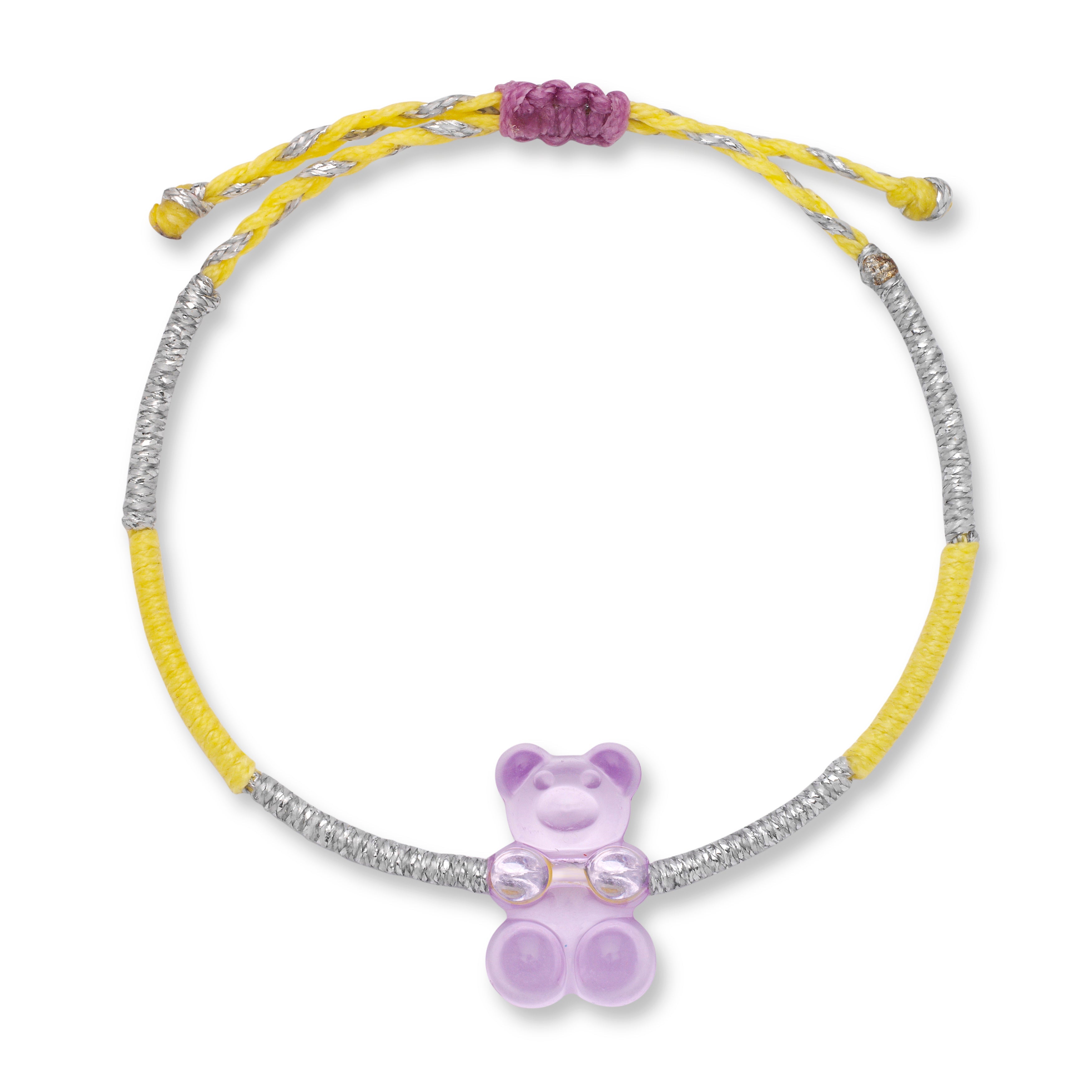 Kids Grape Gummy Bear Bracelet