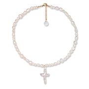 Faith Raw Pearl Choker