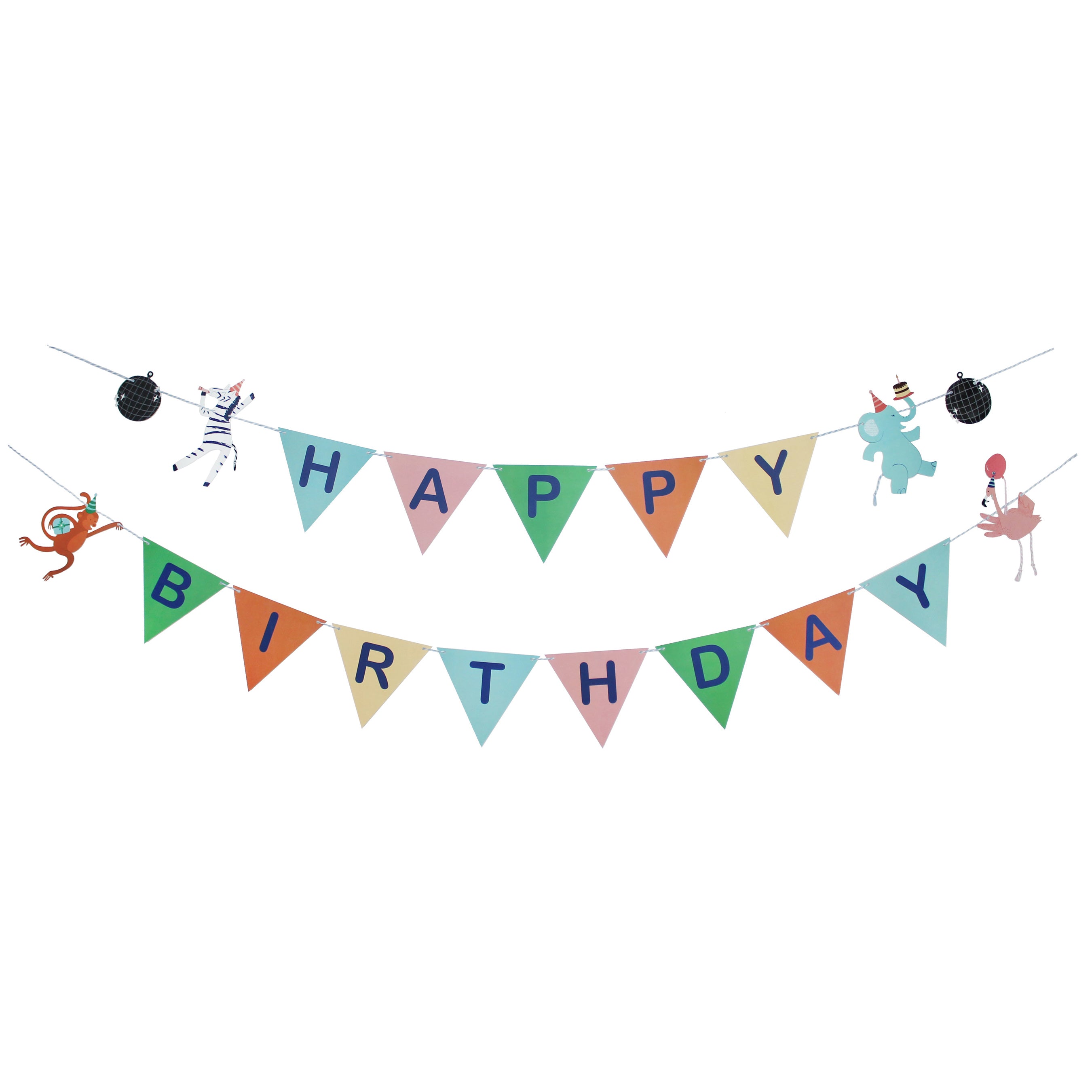 Party Animals - Happy Birthday Banner