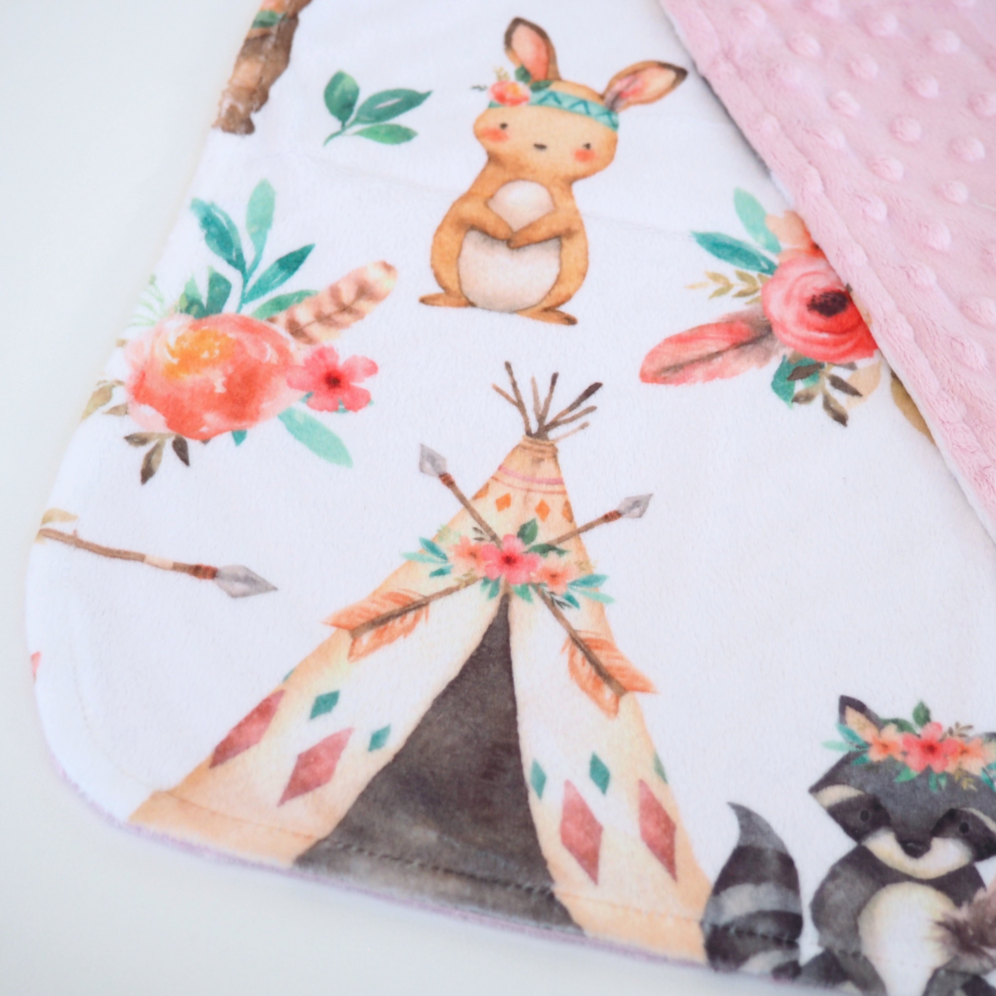 Mini Minky Blanket Woodland Tribe