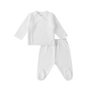 Logo Kimono Set, White