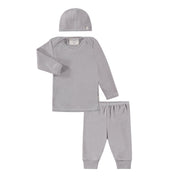Rib Beanie, Lap Tee And Legging Set