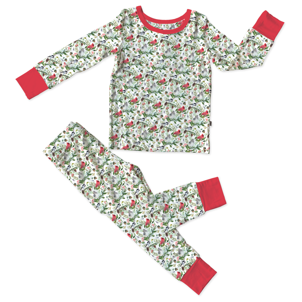 Paisley Cardinals Bamboo 2-piece Set (pre-order)